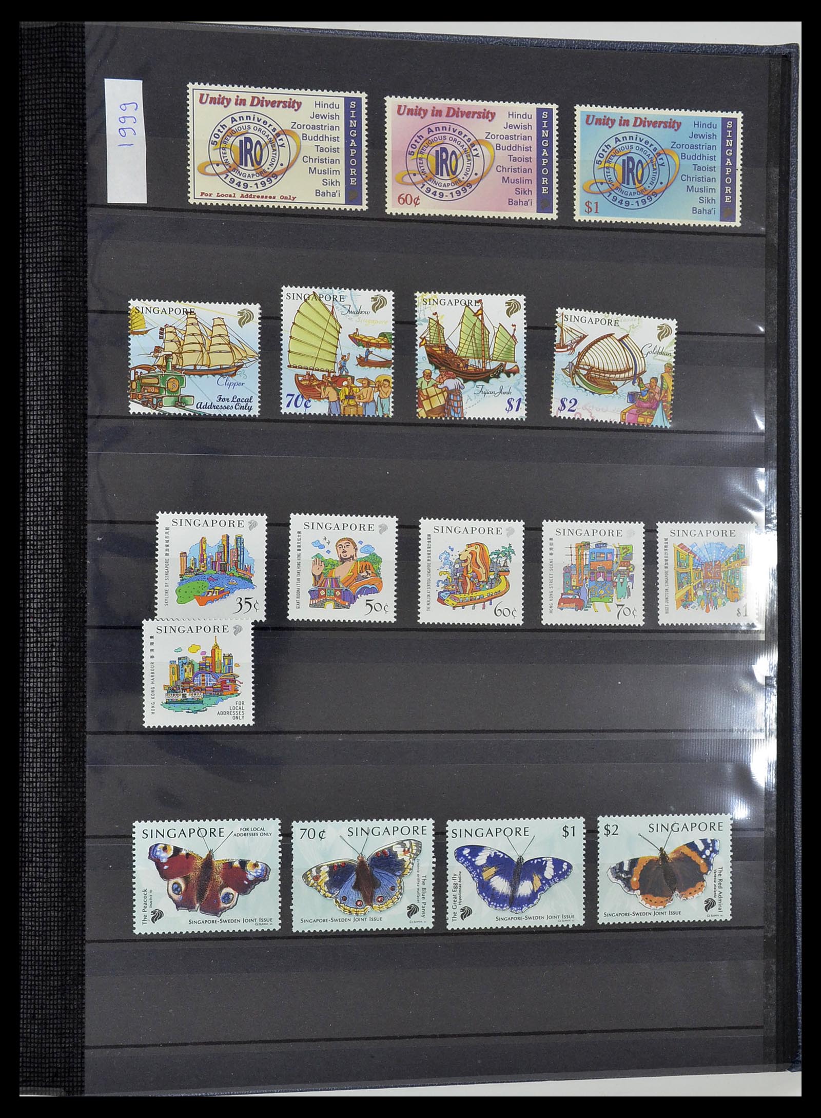 34514 227 - Postzegelverzameling 34514 Maleisië en Singapore 1945-2008.