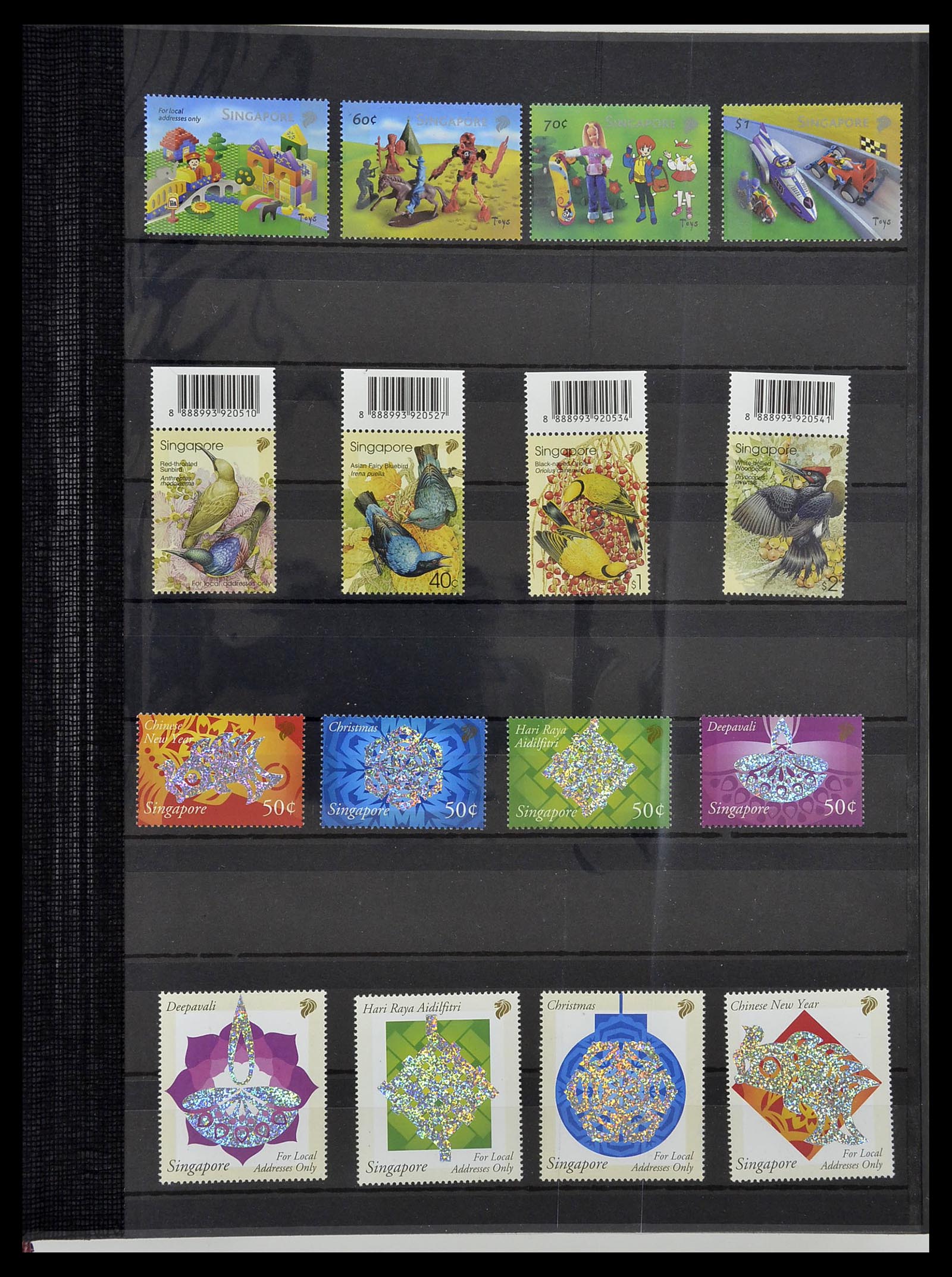 34514 240 - Postzegelverzameling 34514 Maleisië en Singapore 1945-2008.