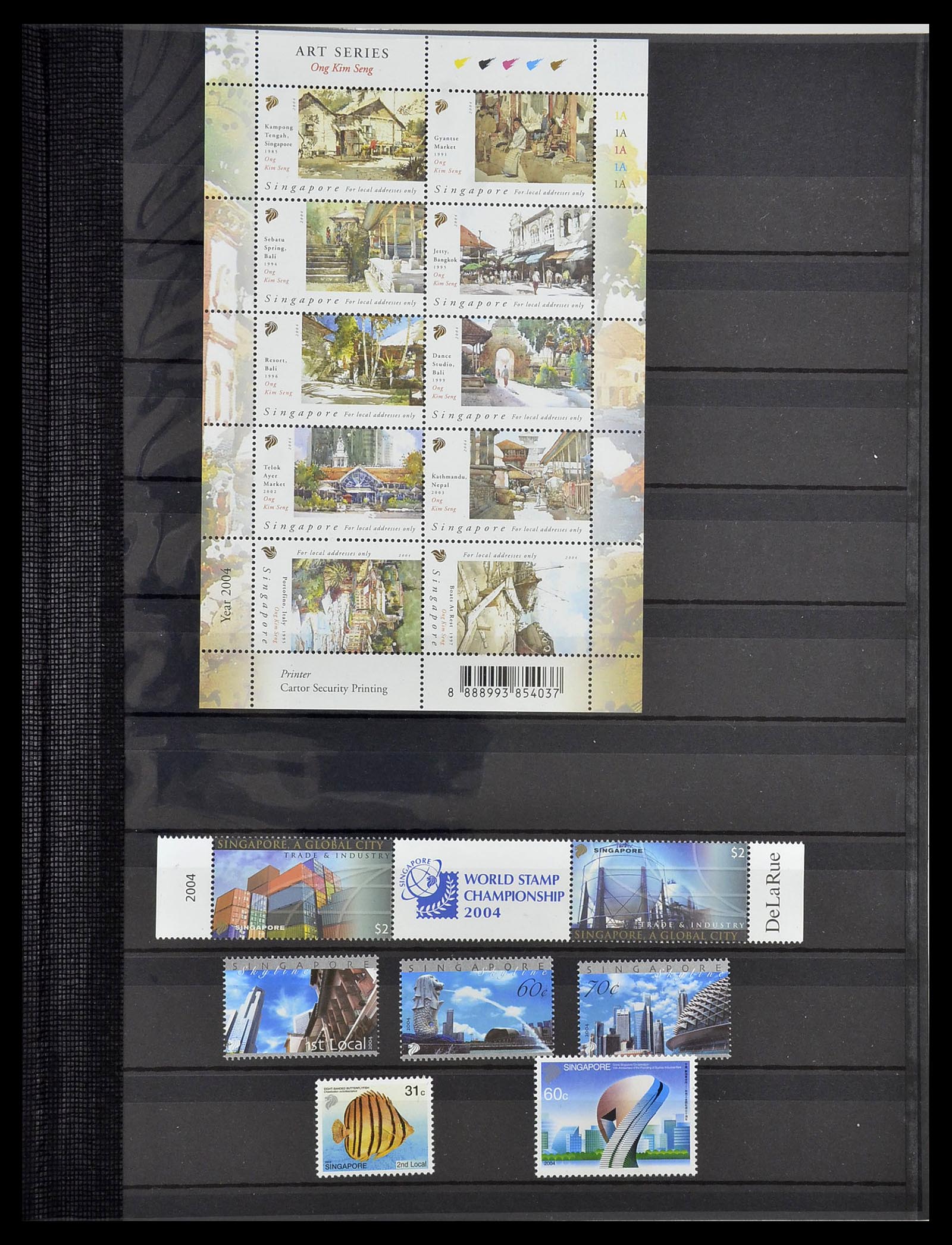 34514 245 - Postzegelverzameling 34514 Maleisië en Singapore 1945-2008.