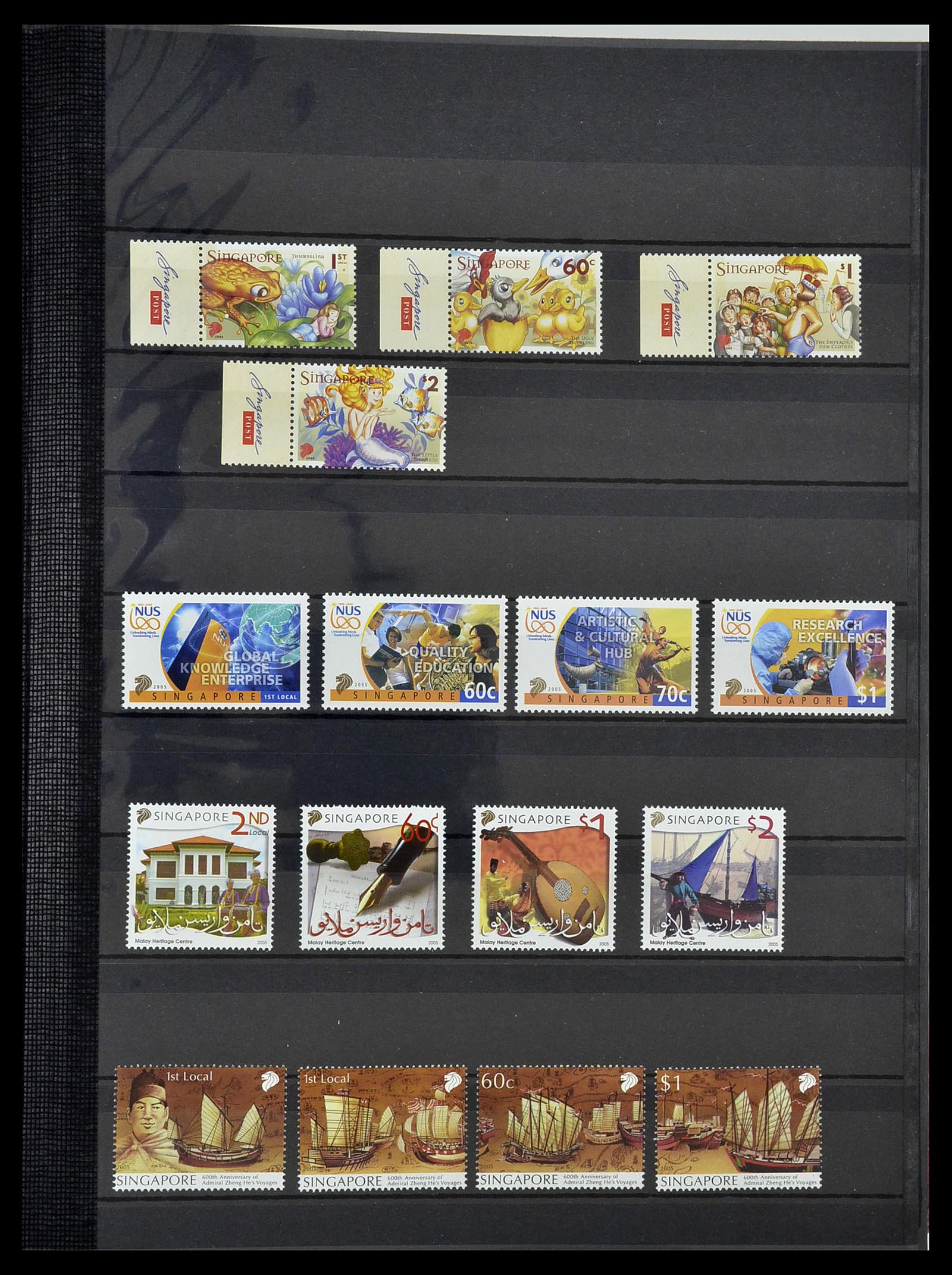 34514 250 - Postzegelverzameling 34514 Maleisië en Singapore 1945-2008.