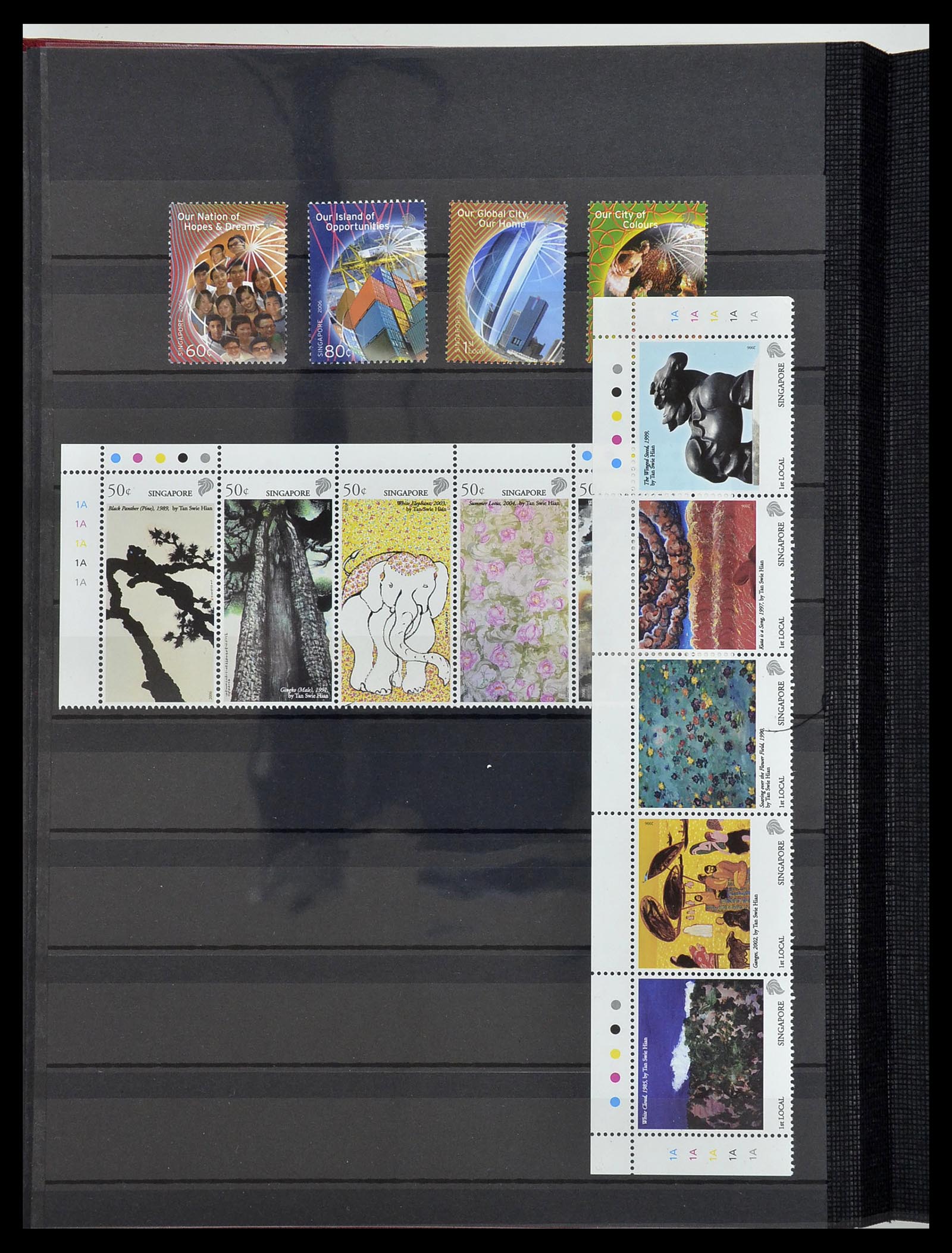 34514 254 - Postzegelverzameling 34514 Maleisië en Singapore 1945-2008.