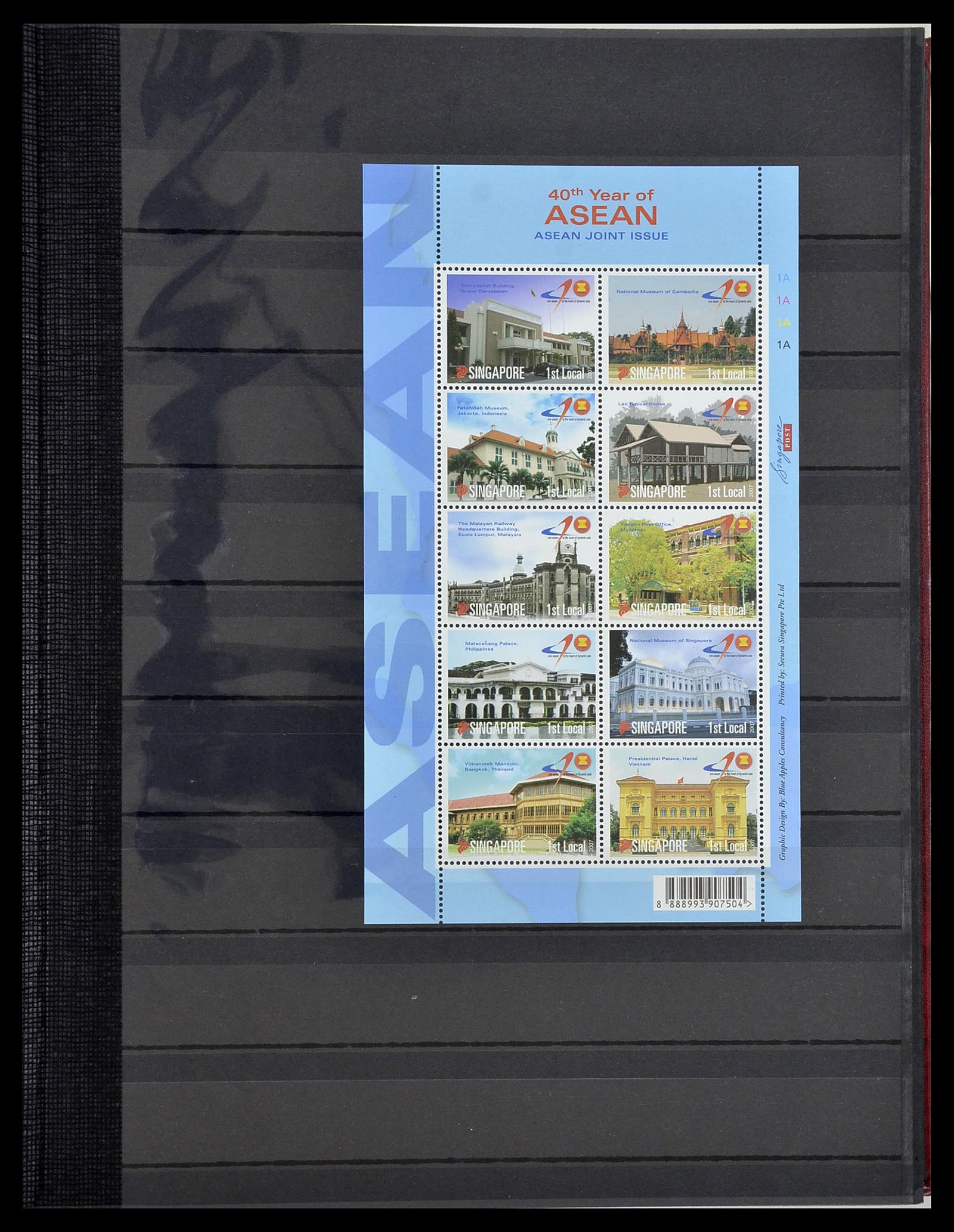 34514 260 - Postzegelverzameling 34514 Maleisië en Singapore 1945-2008.
