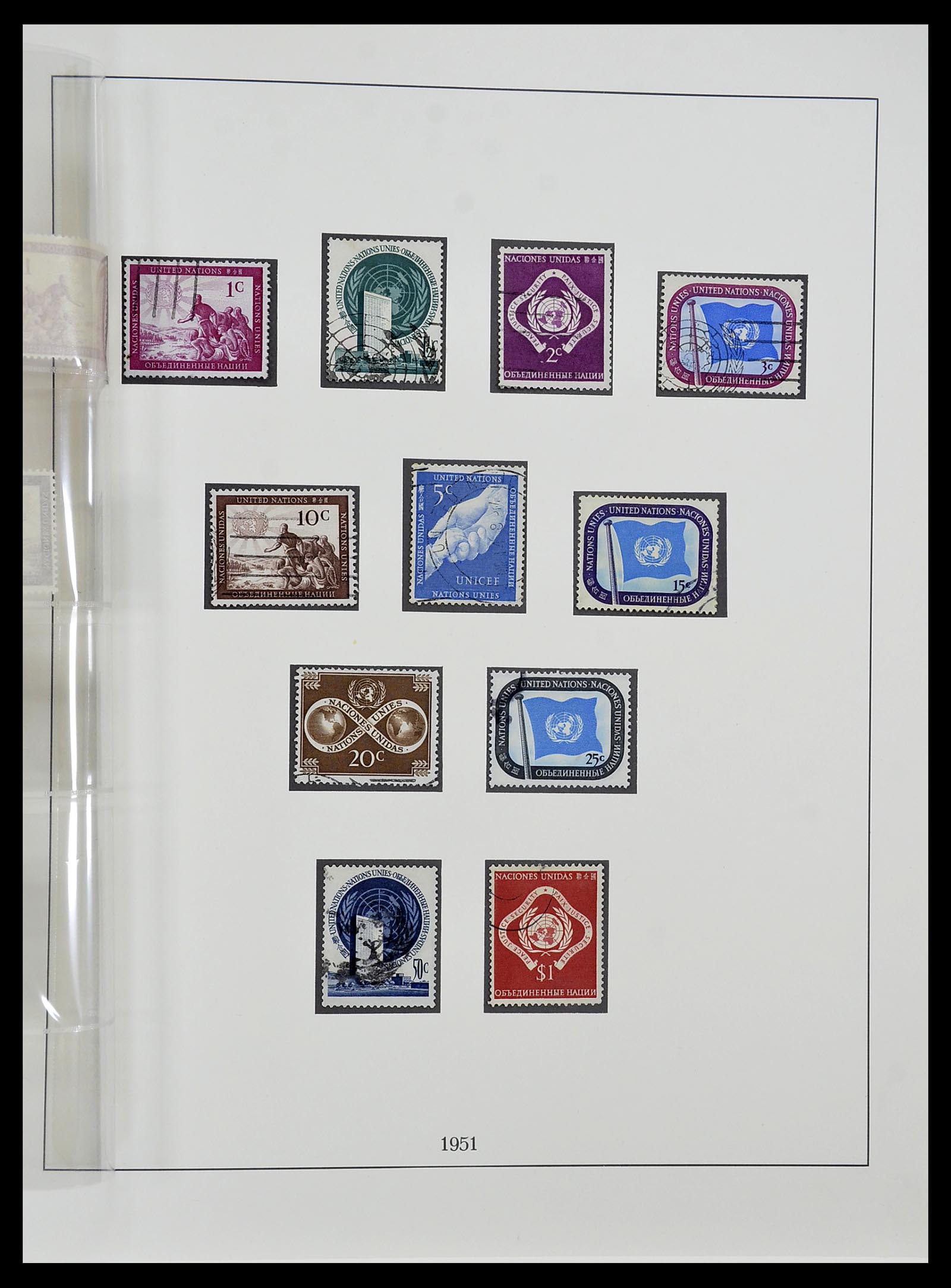 34515 002 - Postzegelverzameling 34515 Verenigde Naties 1951-2005.