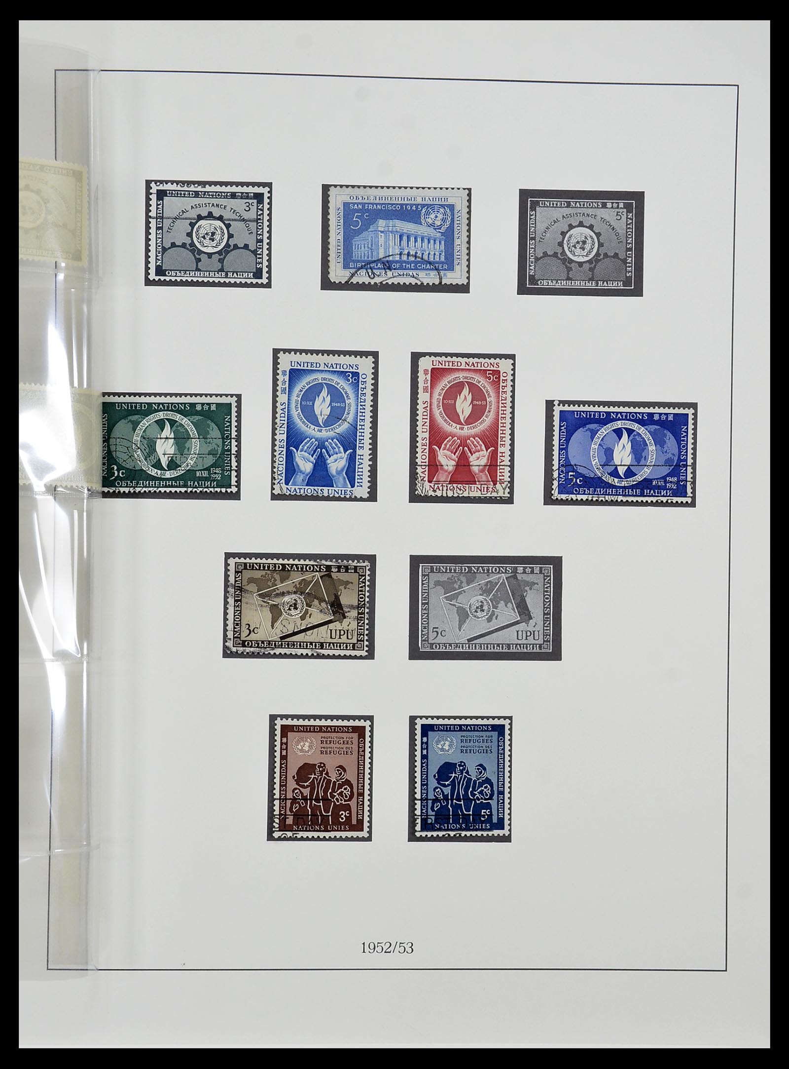 34515 004 - Postzegelverzameling 34515 Verenigde Naties 1951-2005.