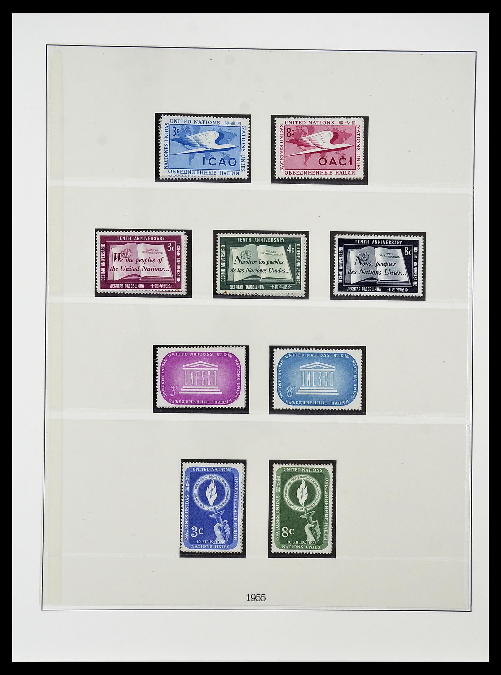 34515 007 - Postzegelverzameling 34515 Verenigde Naties 1951-2005.