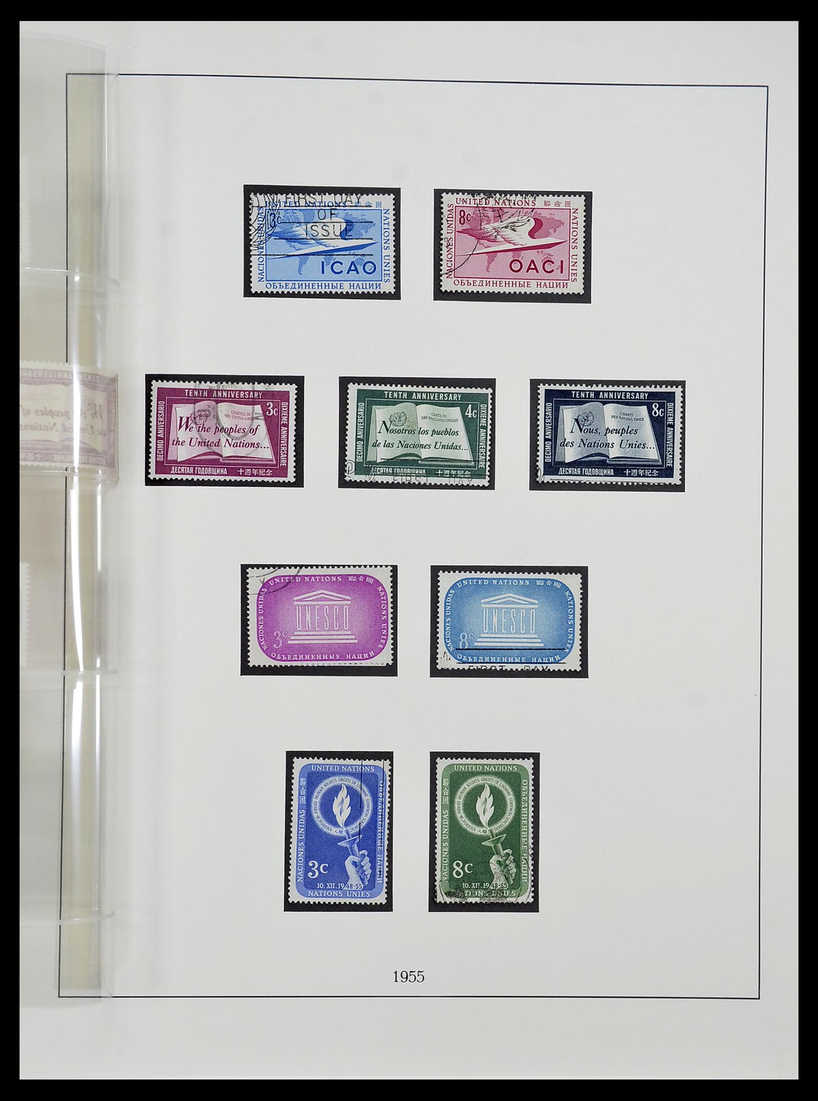 34515 008 - Postzegelverzameling 34515 Verenigde Naties 1951-2005.