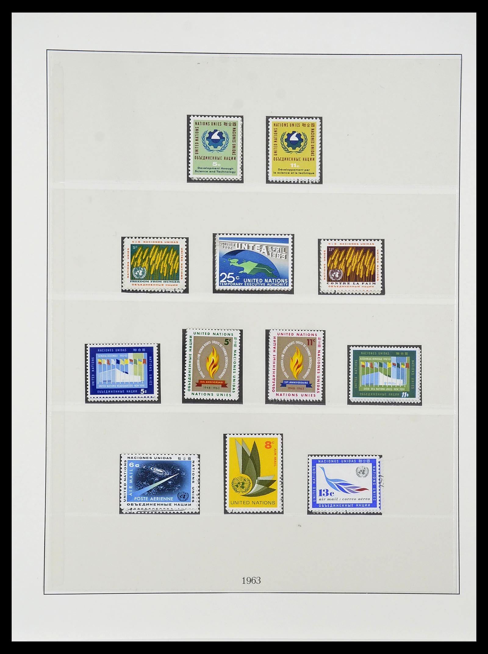 34515 026 - Postzegelverzameling 34515 Verenigde Naties 1951-2005.