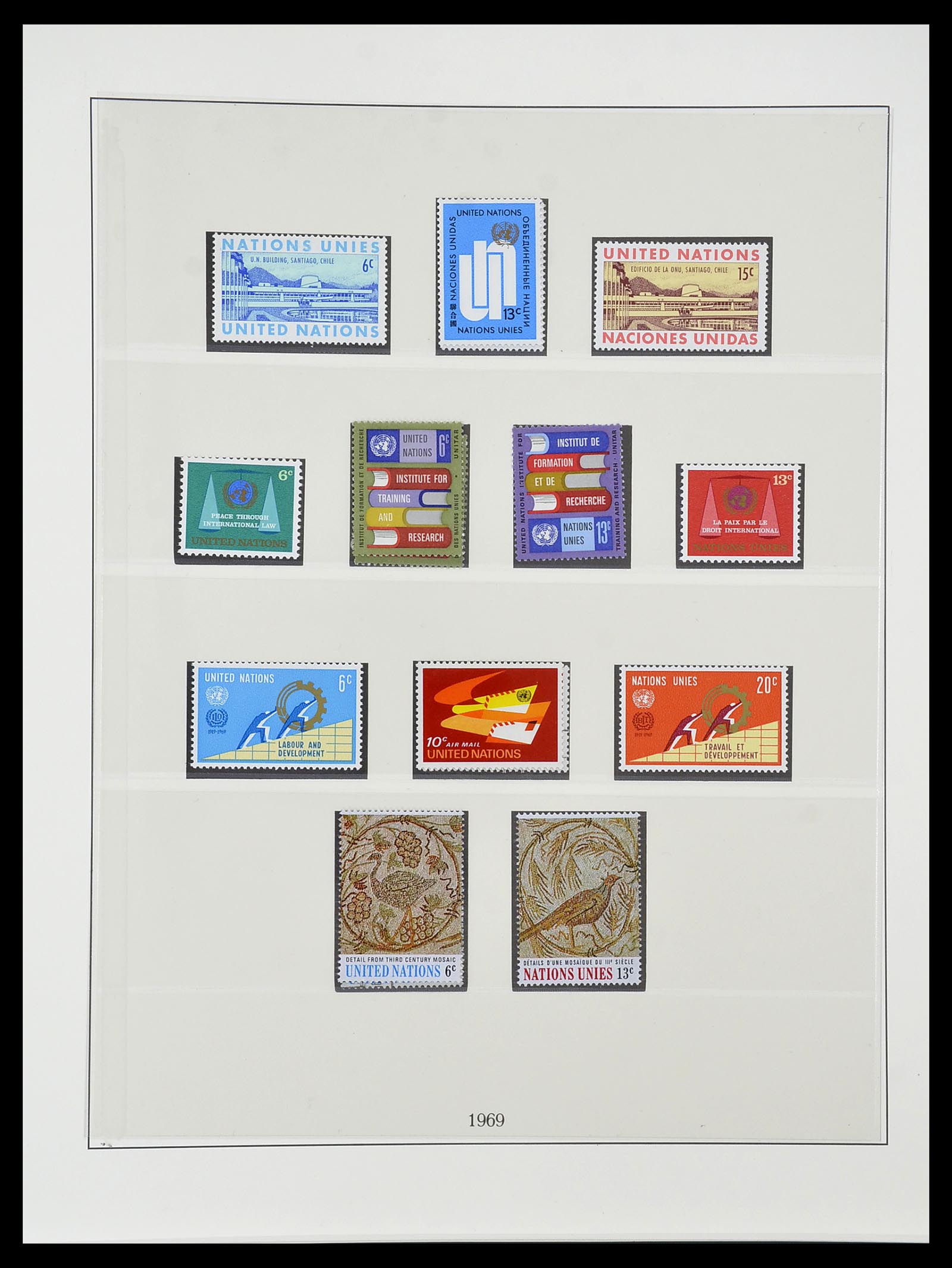 34515 046 - Postzegelverzameling 34515 Verenigde Naties 1951-2005.