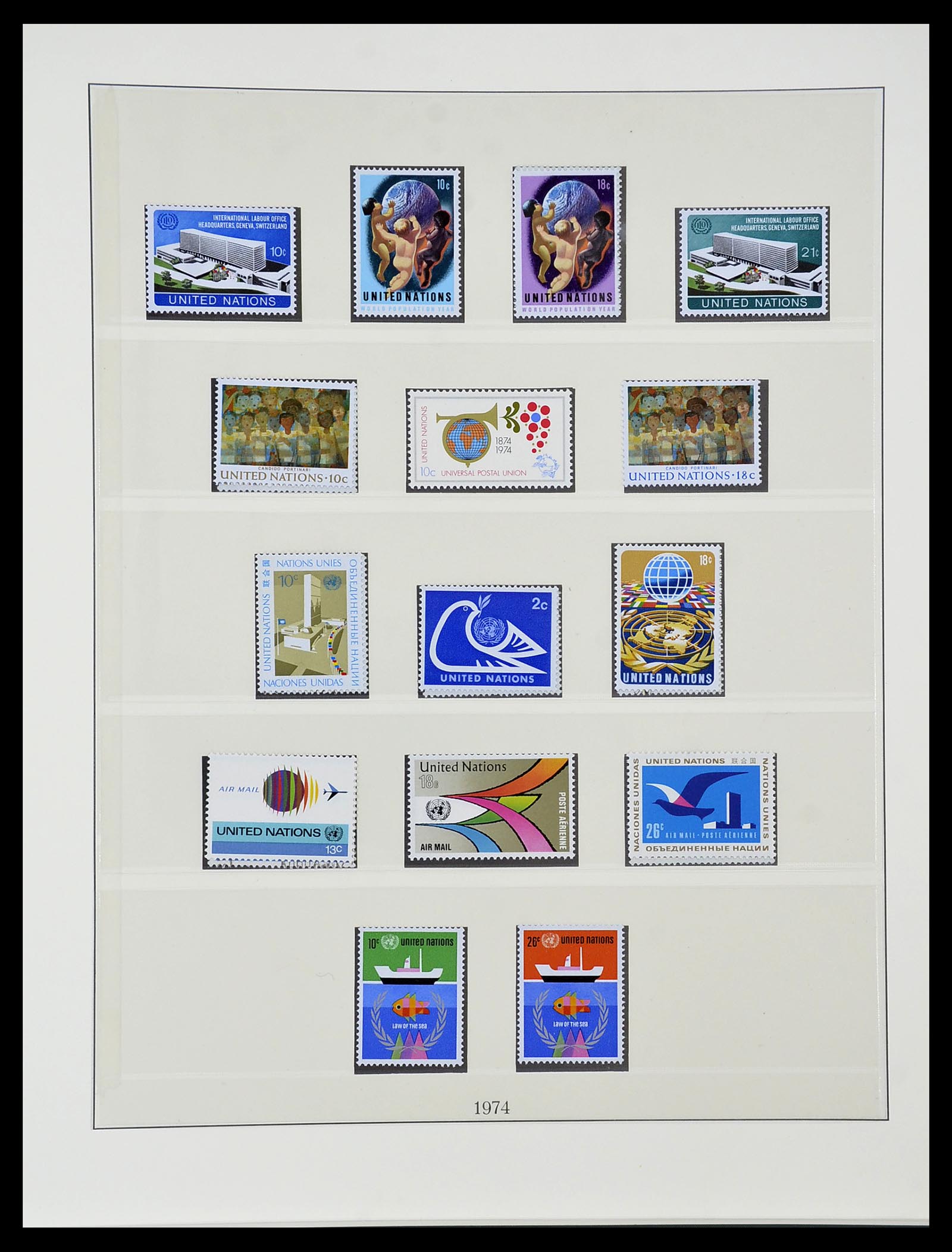 34515 057 - Postzegelverzameling 34515 Verenigde Naties 1951-2005.