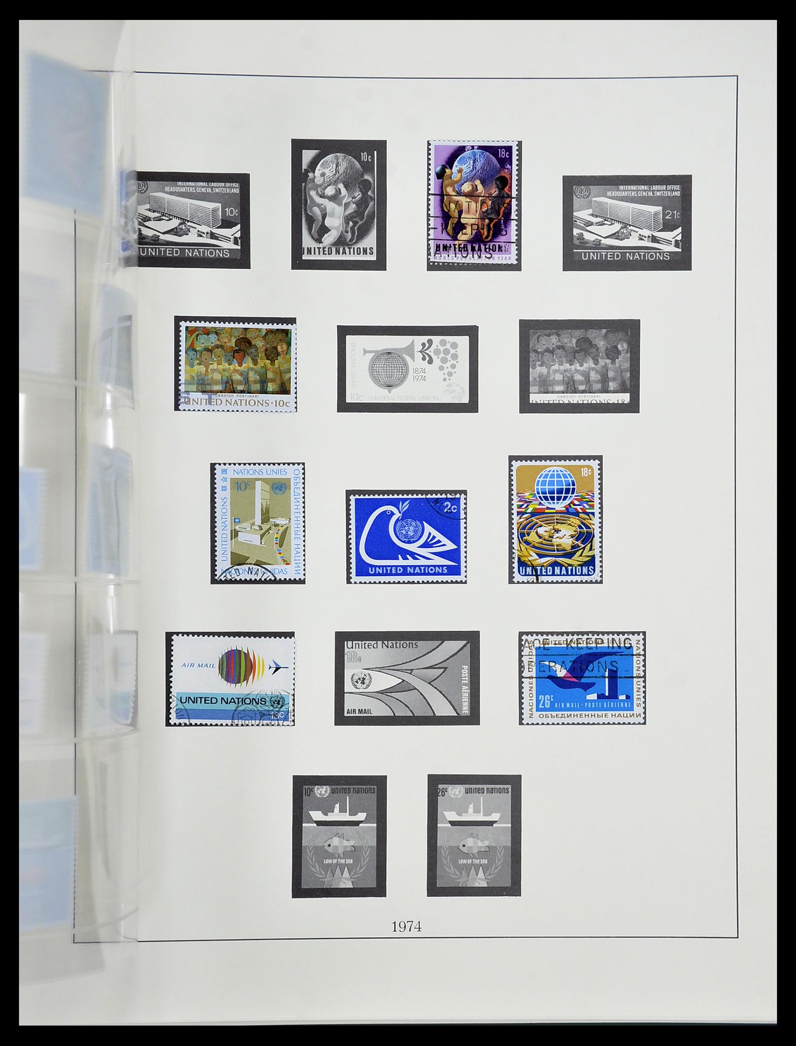 34515 058 - Postzegelverzameling 34515 Verenigde Naties 1951-2005.