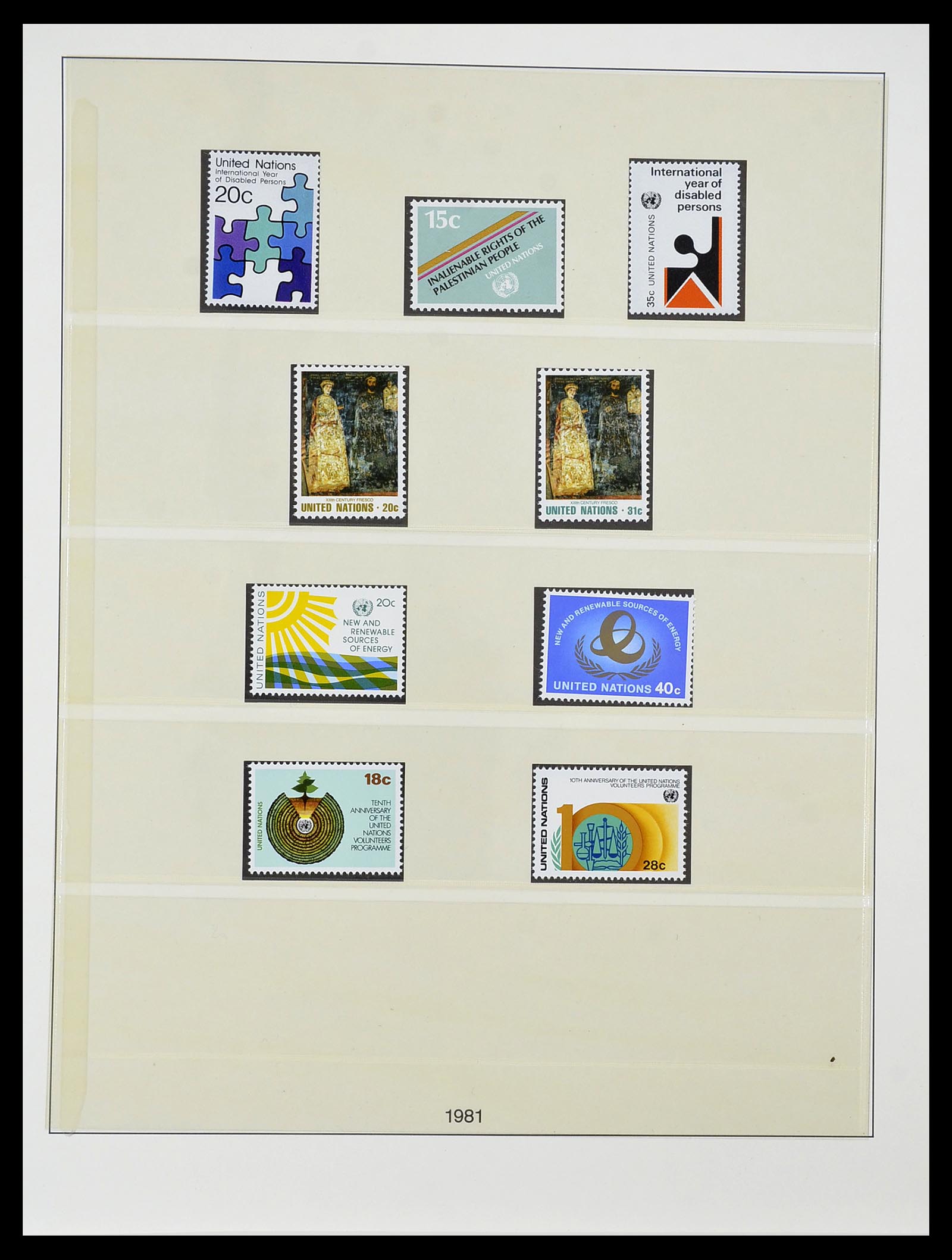 34515 075 - Postzegelverzameling 34515 Verenigde Naties 1951-2005.