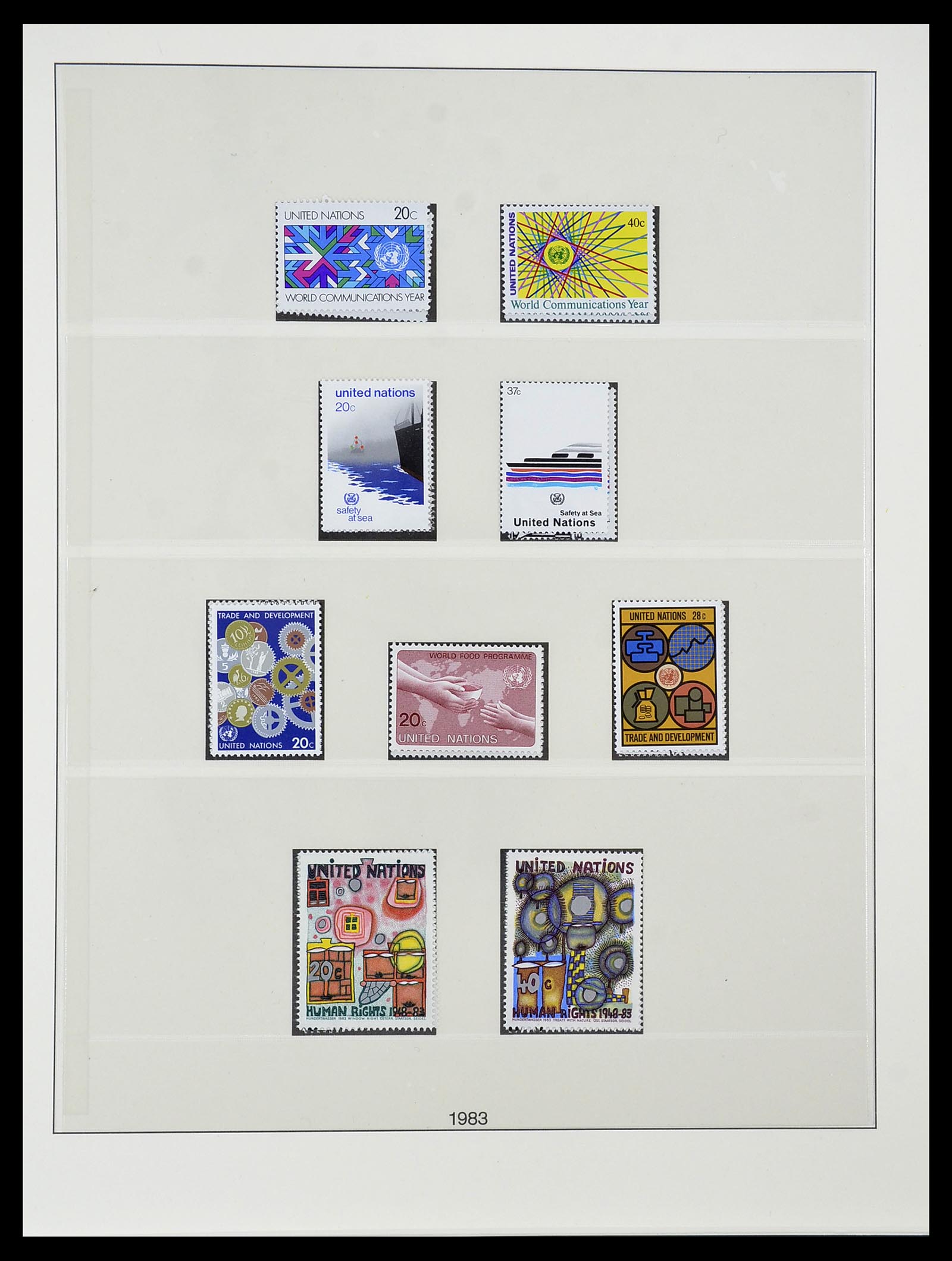 34515 082 - Postzegelverzameling 34515 Verenigde Naties 1951-2005.