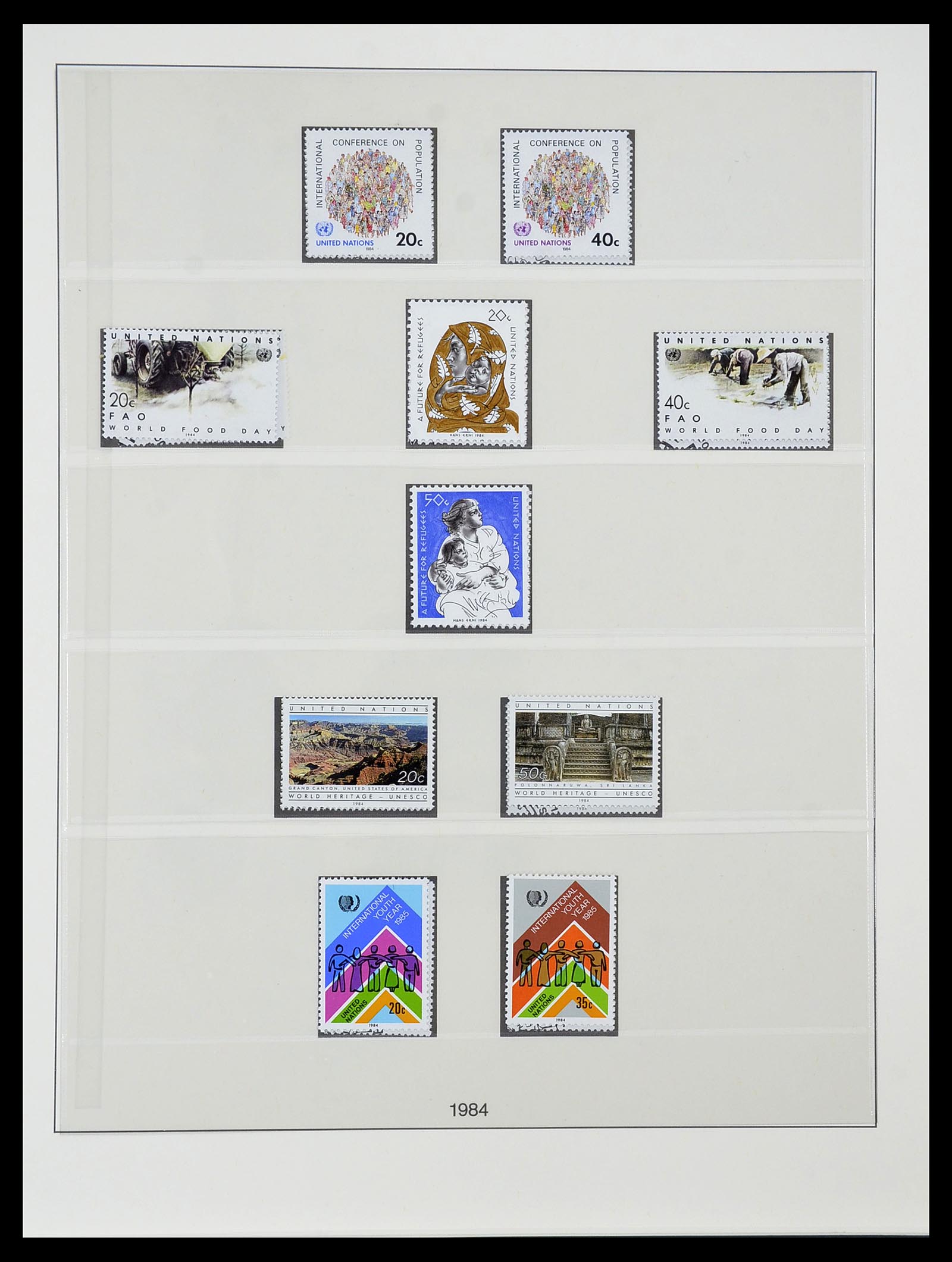 34515 086 - Postzegelverzameling 34515 Verenigde Naties 1951-2005.