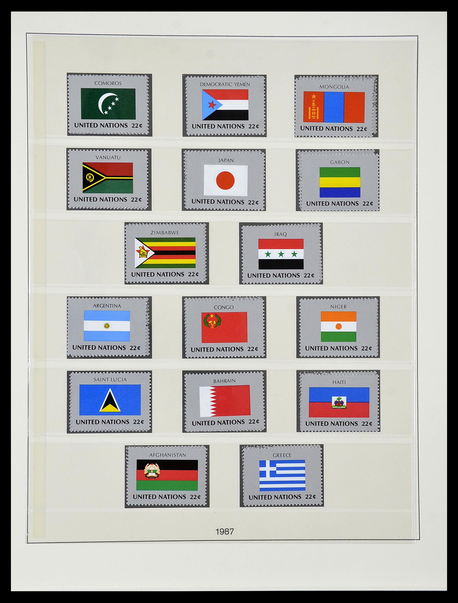 34515 100 - Postzegelverzameling 34515 Verenigde Naties 1951-2005.