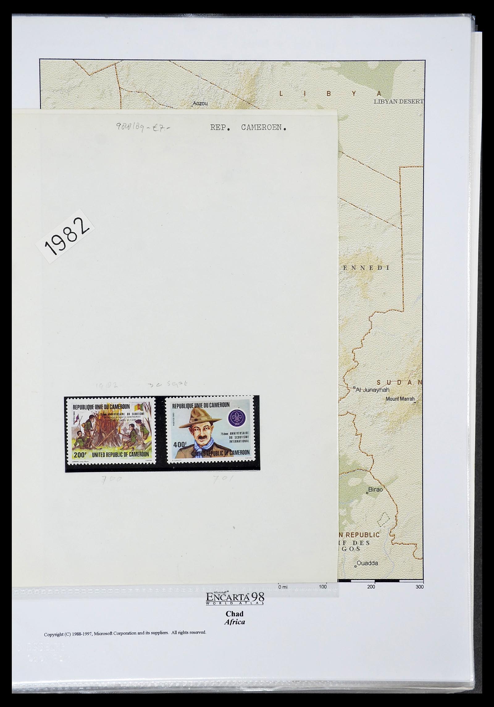 34516 004 - Postzegelverzameling 34516 Motief Scouting 1931-2007.