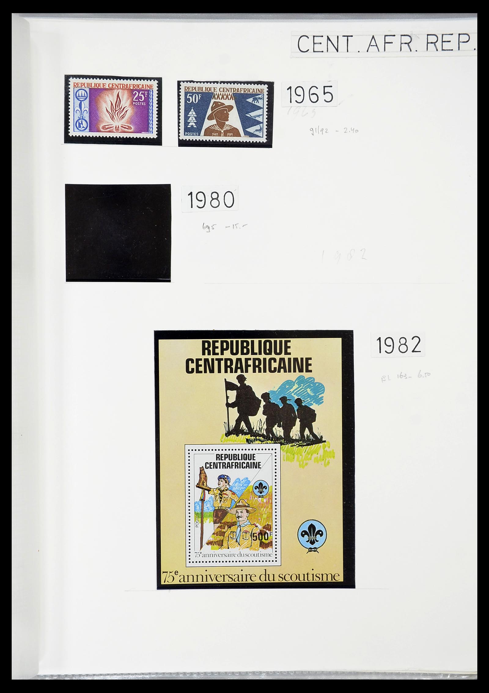 34516 010 - Postzegelverzameling 34516 Motief Scouting 1931-2007.