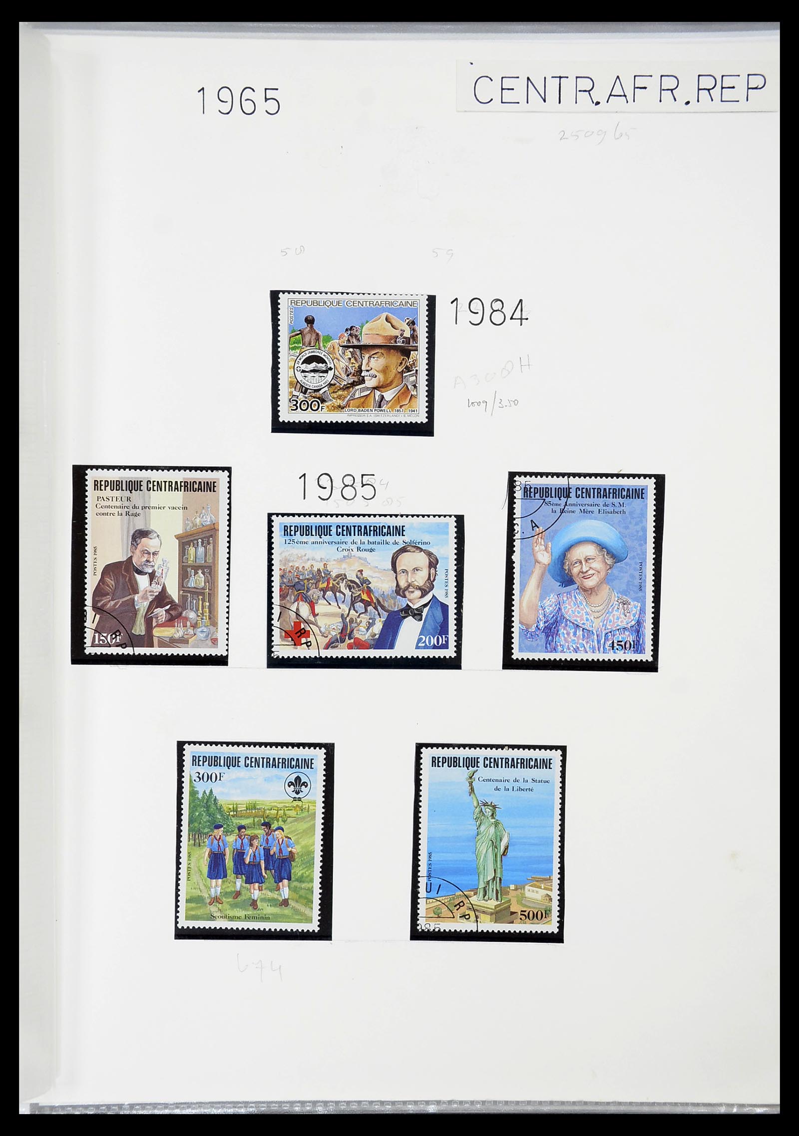 34516 011 - Postzegelverzameling 34516 Motief Scouting 1931-2007.