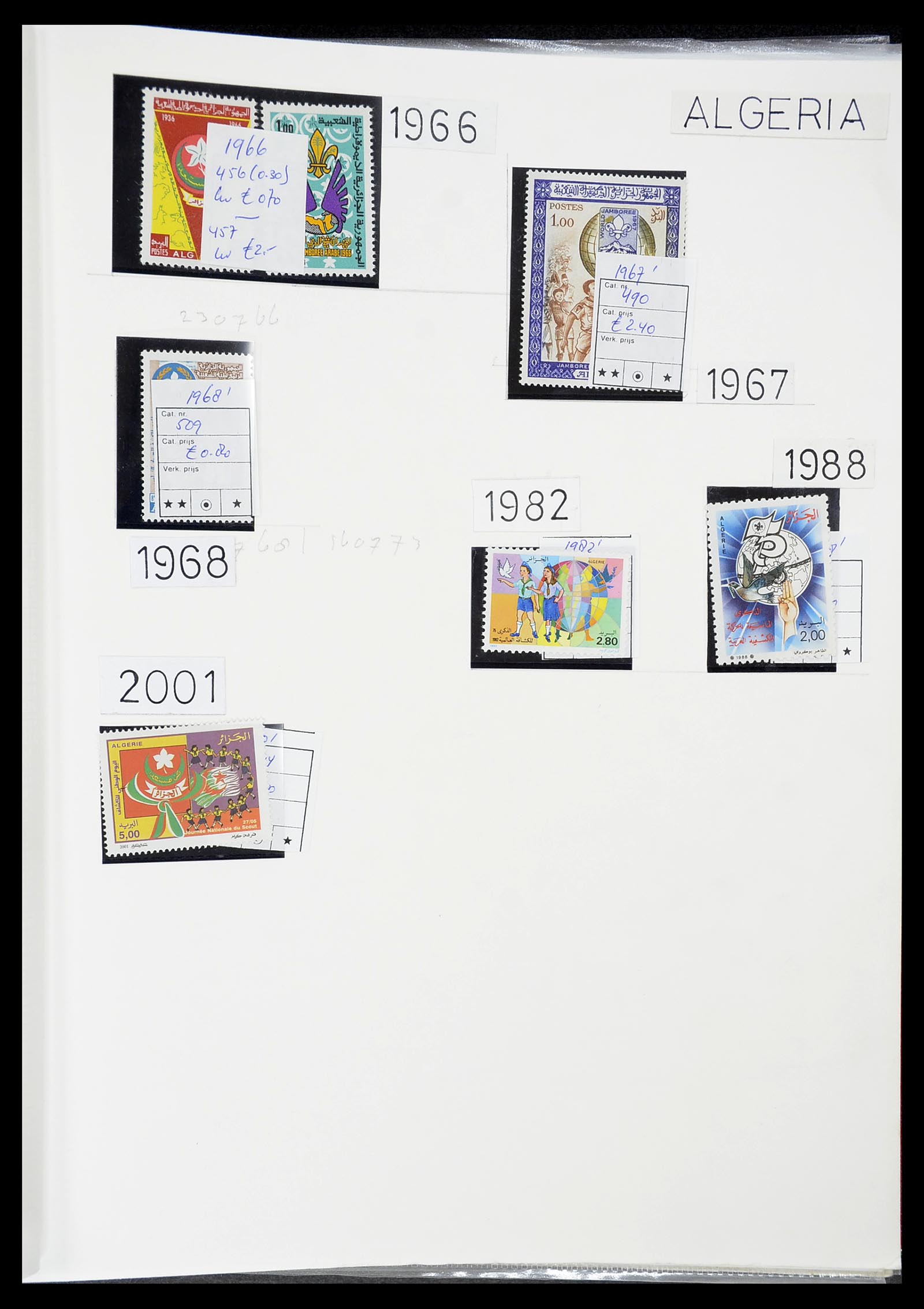 34516 012 - Postzegelverzameling 34516 Motief Scouting 1931-2007.