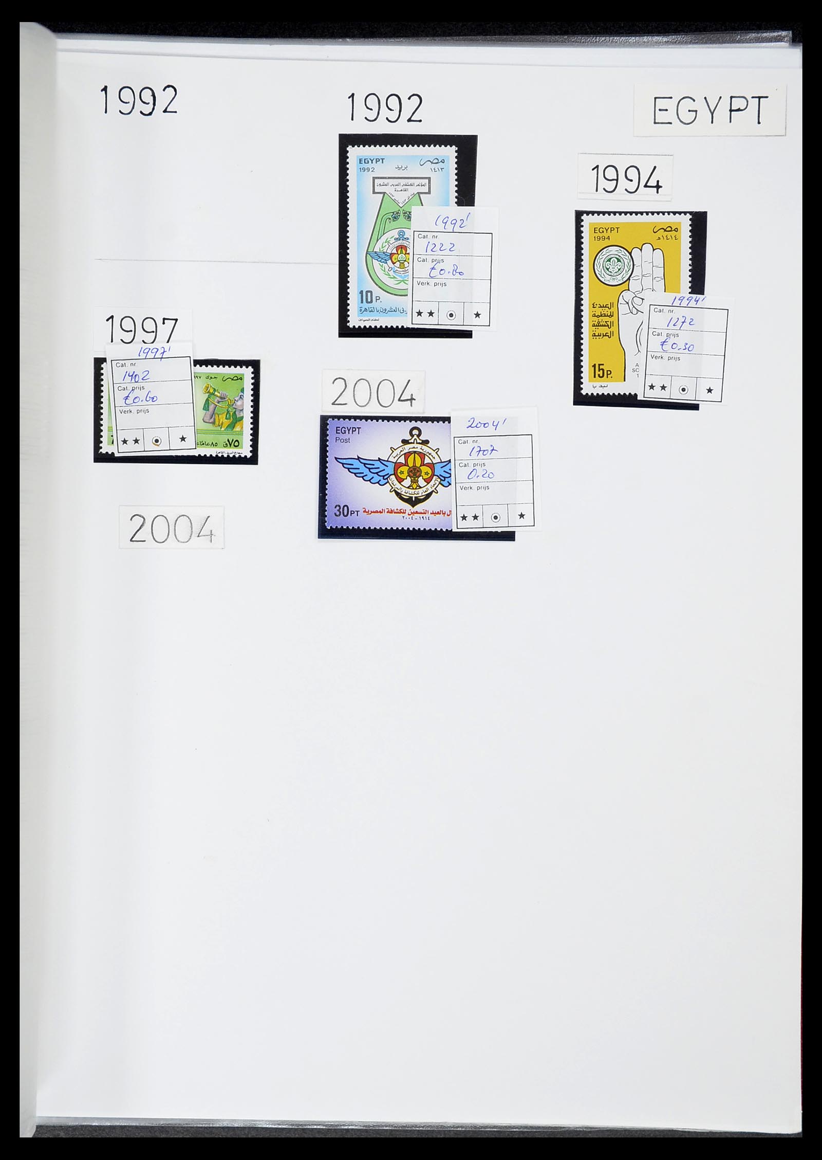 34516 015 - Postzegelverzameling 34516 Motief Scouting 1931-2007.