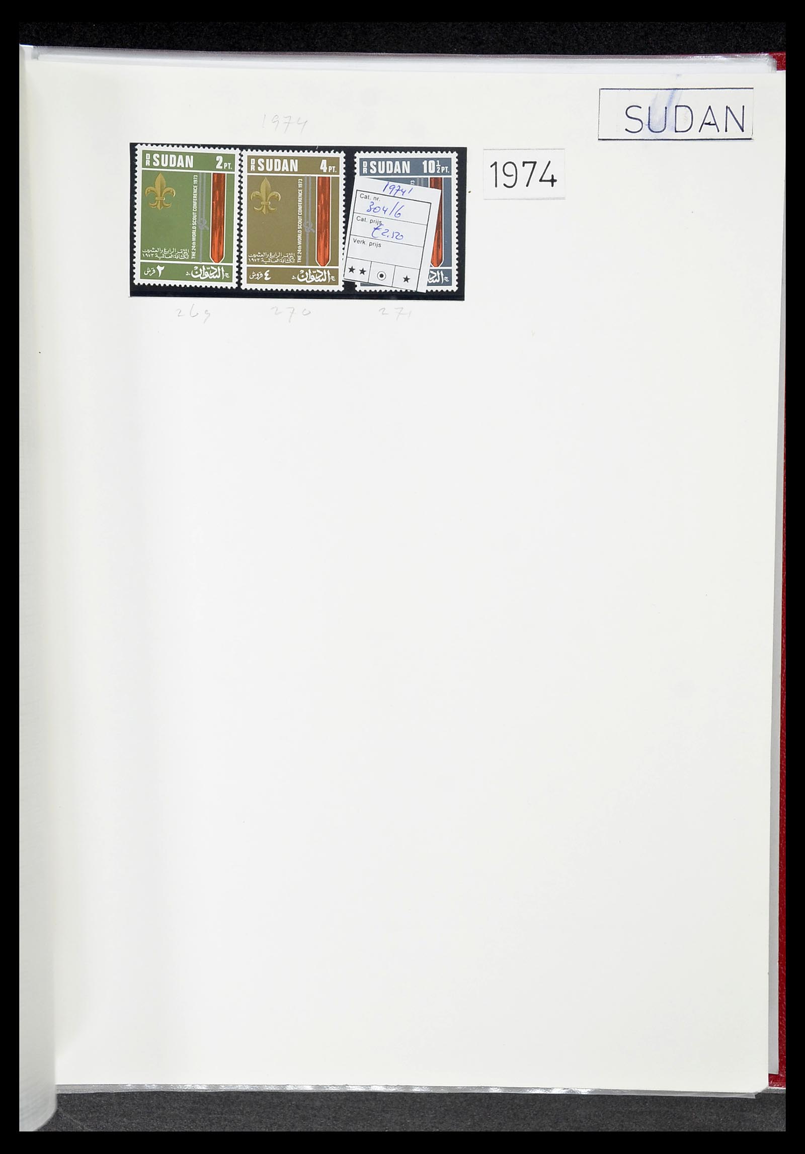 34516 021 - Postzegelverzameling 34516 Motief Scouting 1931-2007.
