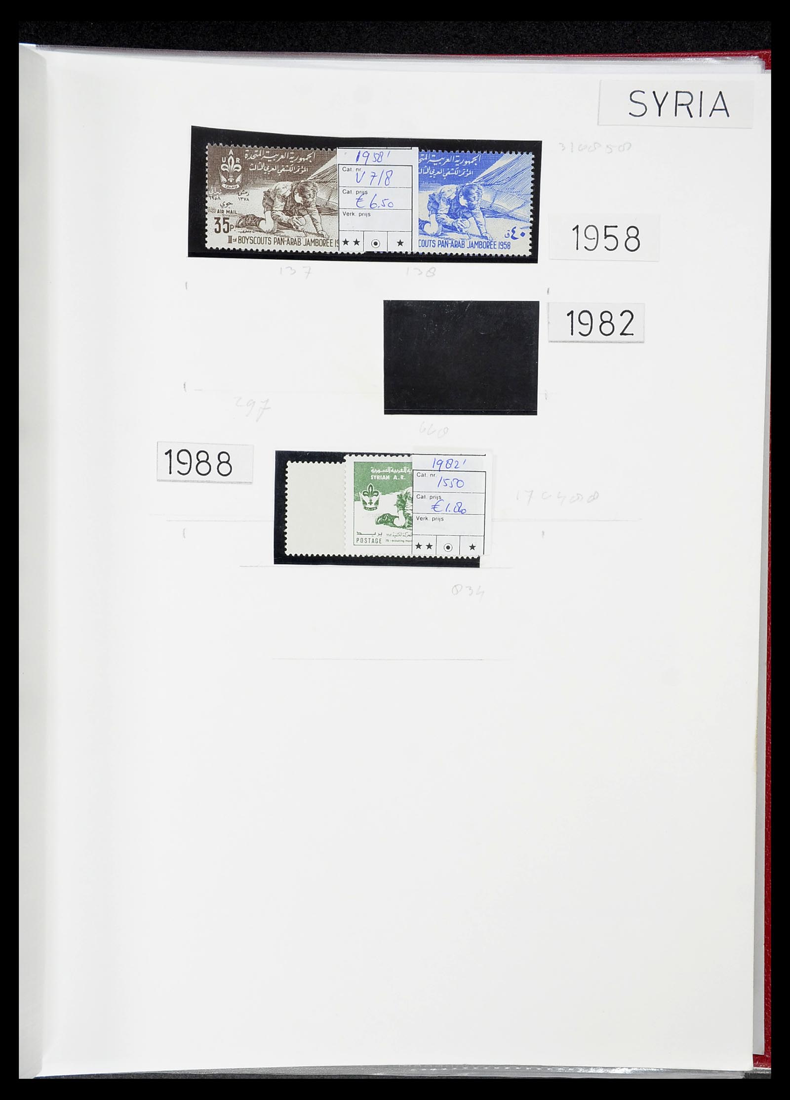 34516 022 - Postzegelverzameling 34516 Motief Scouting 1931-2007.