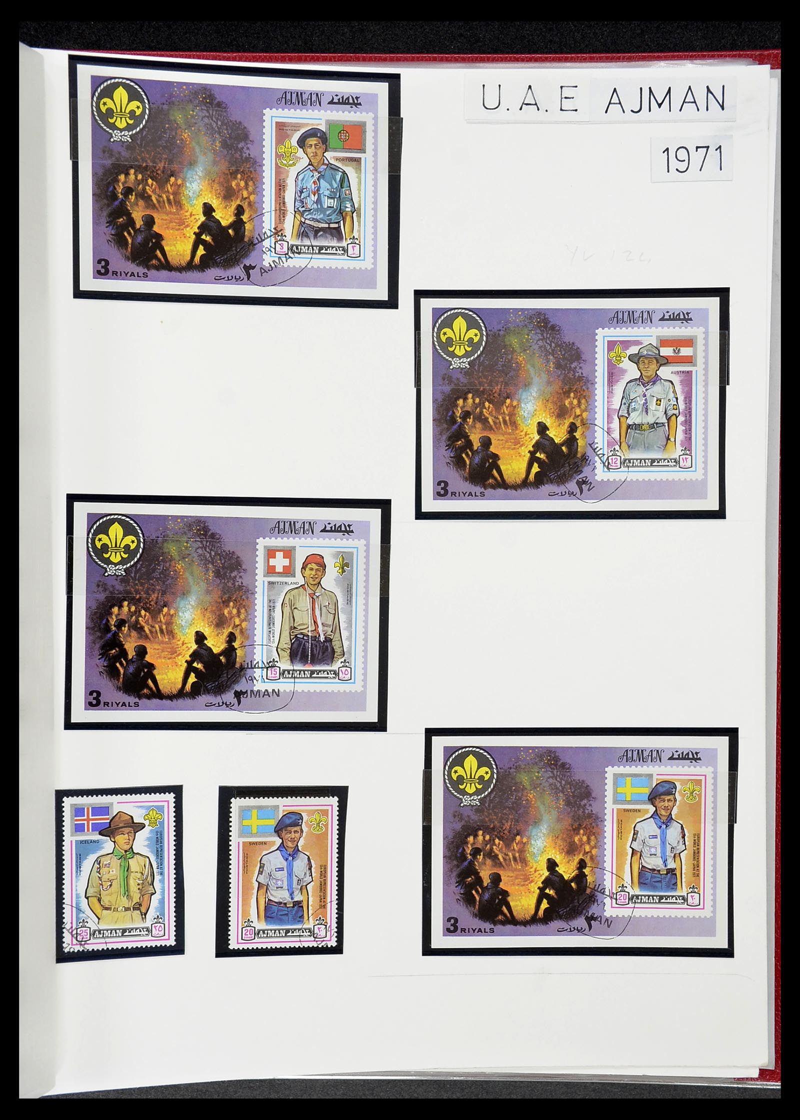 34516 025 - Postzegelverzameling 34516 Motief Scouting 1931-2007.