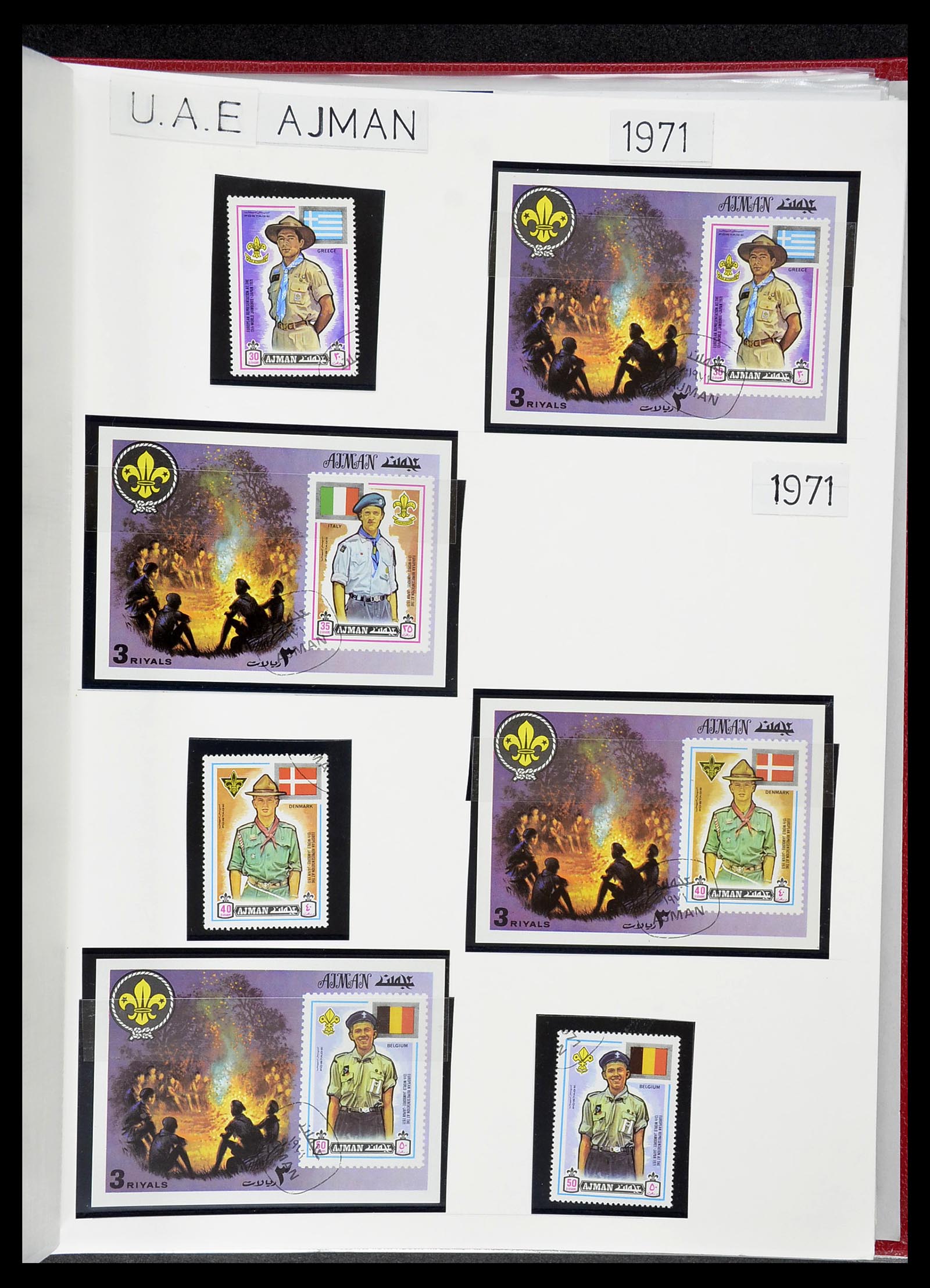 34516 026 - Postzegelverzameling 34516 Motief Scouting 1931-2007.