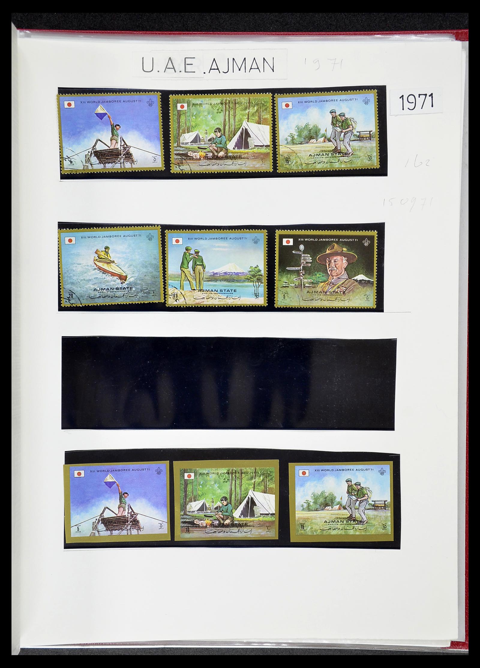 34516 030 - Postzegelverzameling 34516 Motief Scouting 1931-2007.