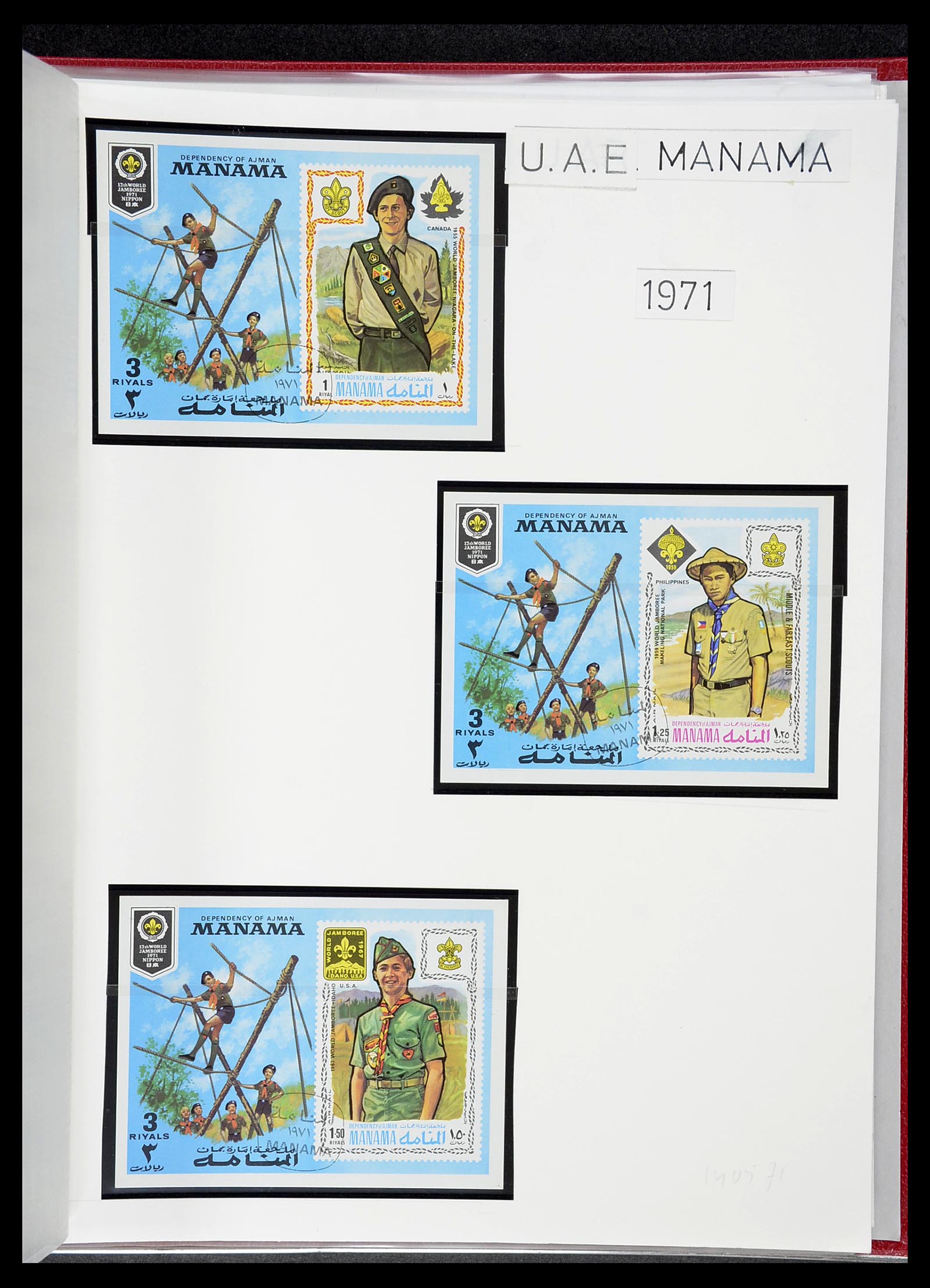 34516 034 - Postzegelverzameling 34516 Motief Scouting 1931-2007.