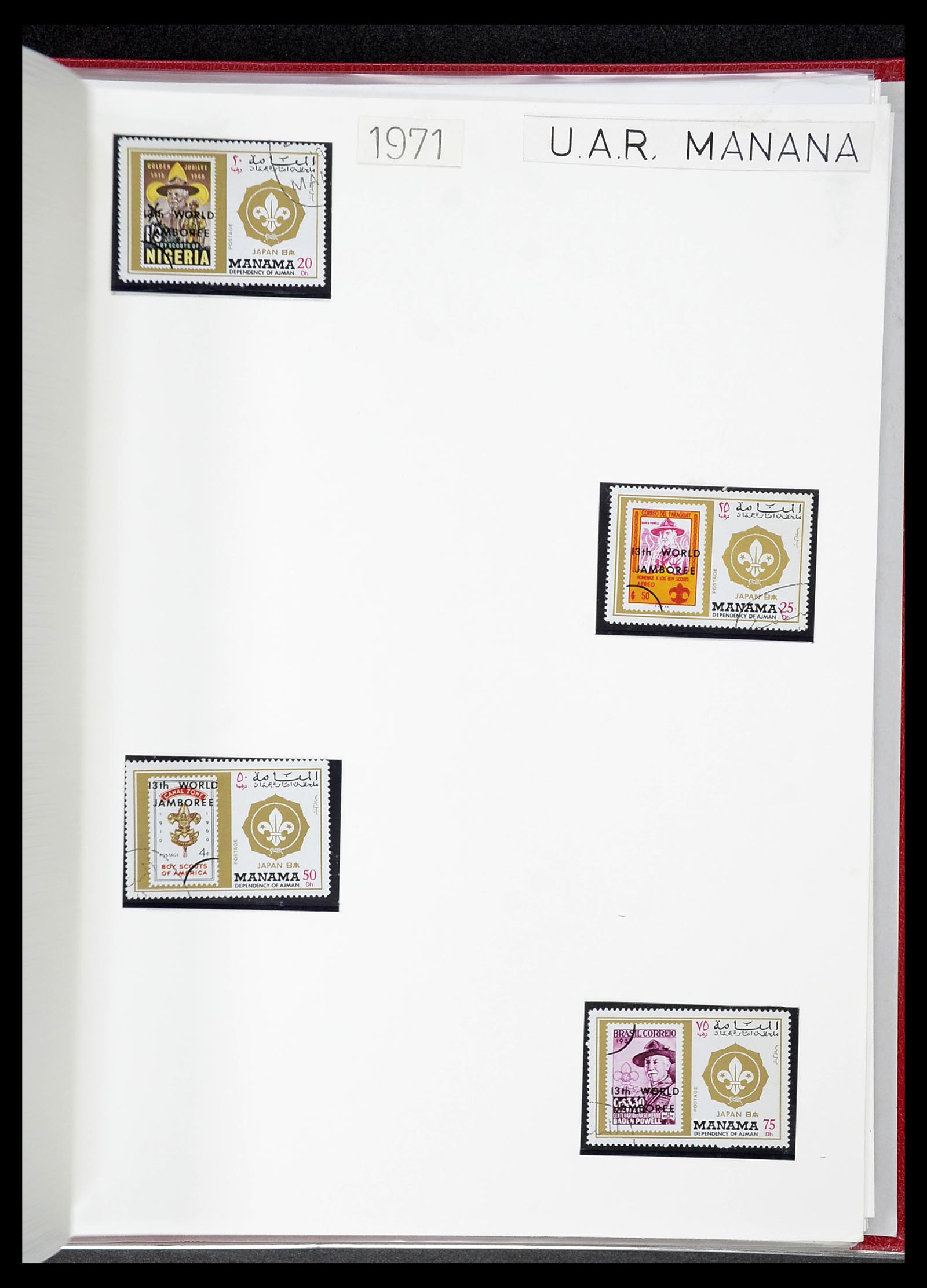 34516 037 - Postzegelverzameling 34516 Motief Scouting 1931-2007.
