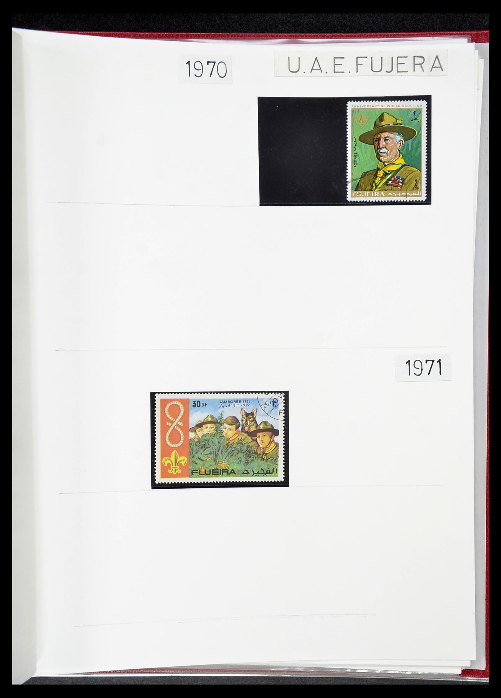 34516 038 - Postzegelverzameling 34516 Motief Scouting 1931-2007.