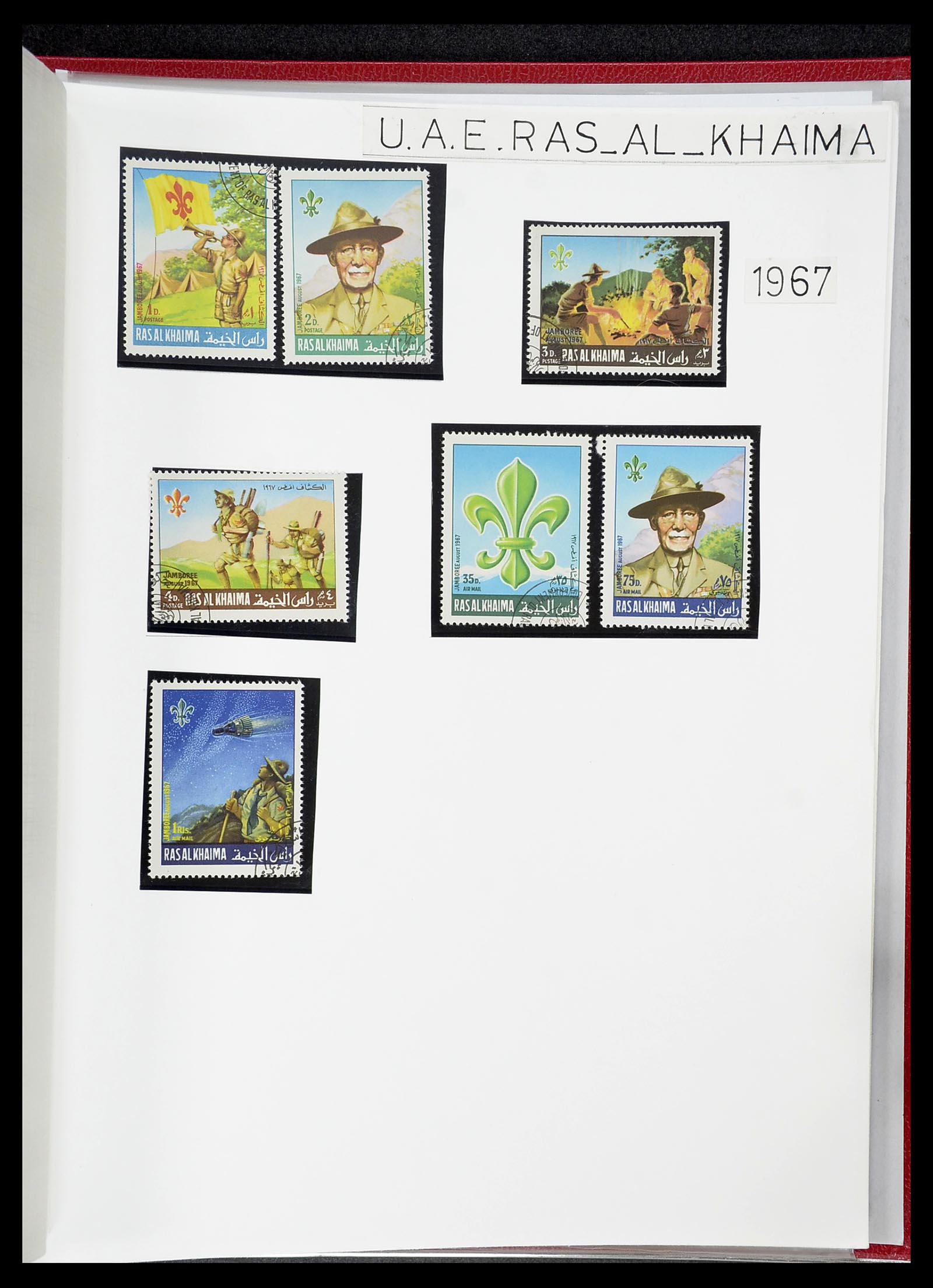 34516 040 - Postzegelverzameling 34516 Motief Scouting 1931-2007.