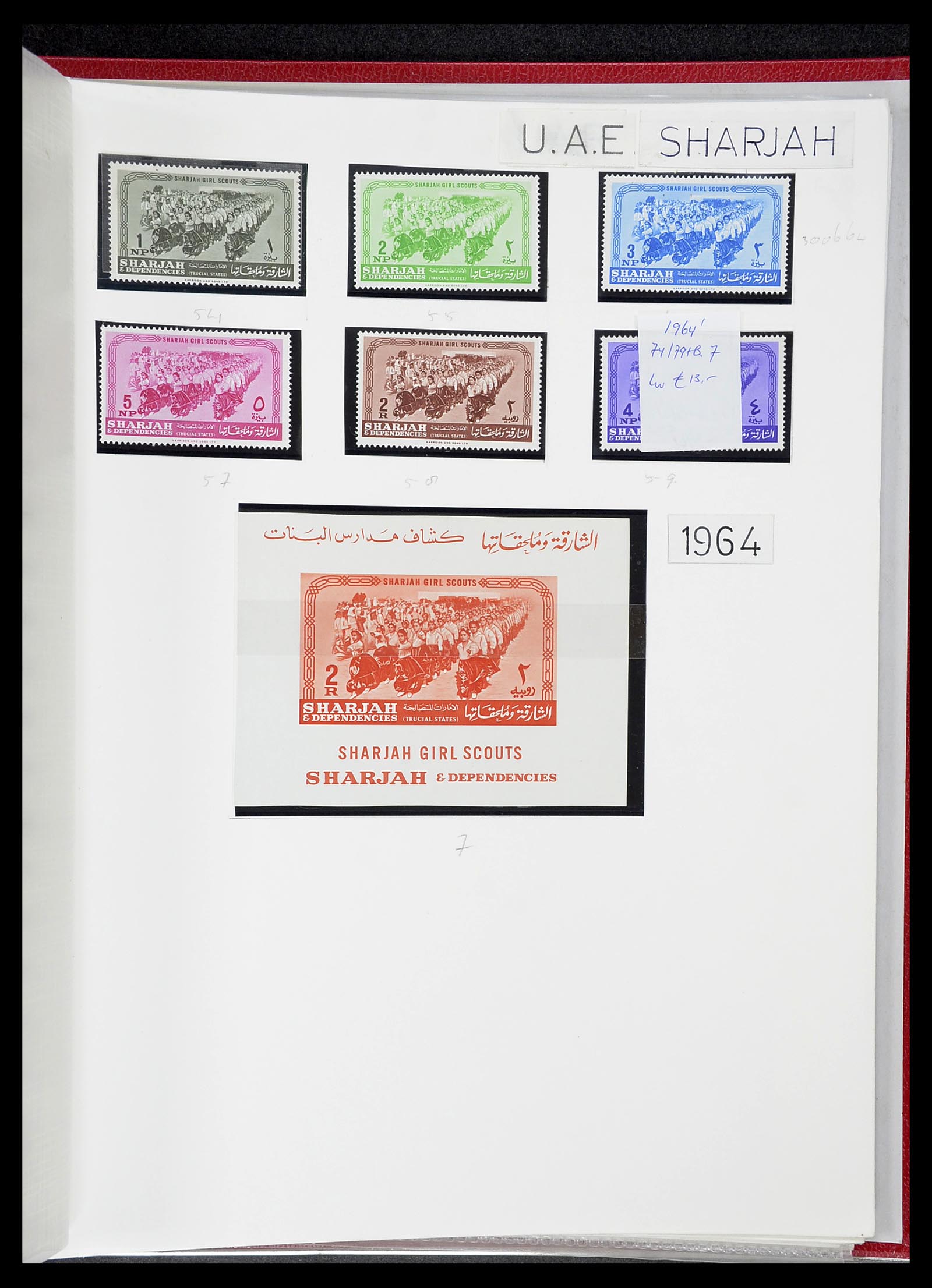 34516 041 - Postzegelverzameling 34516 Motief Scouting 1931-2007.