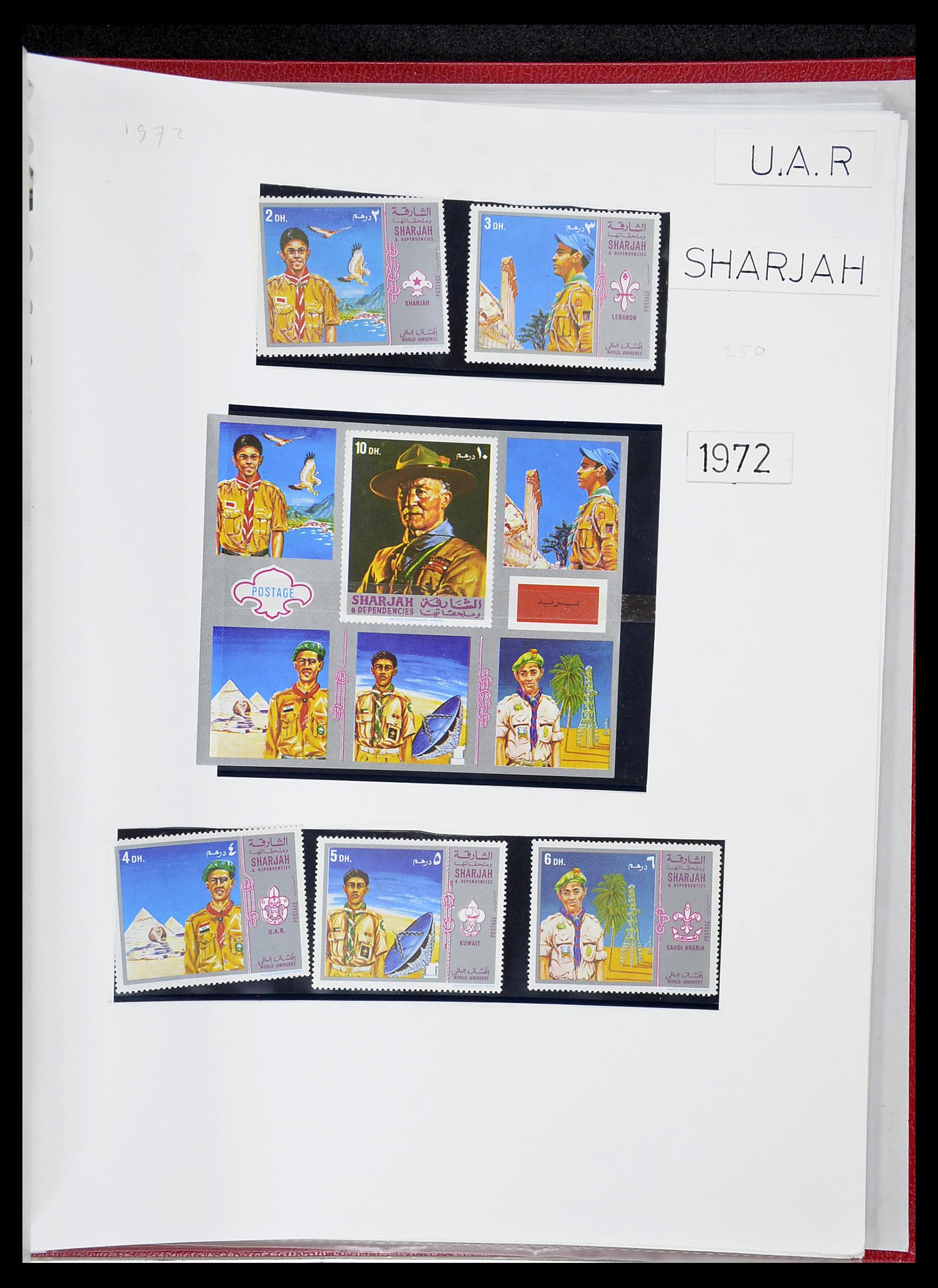 34516 044 - Postzegelverzameling 34516 Motief Scouting 1931-2007.