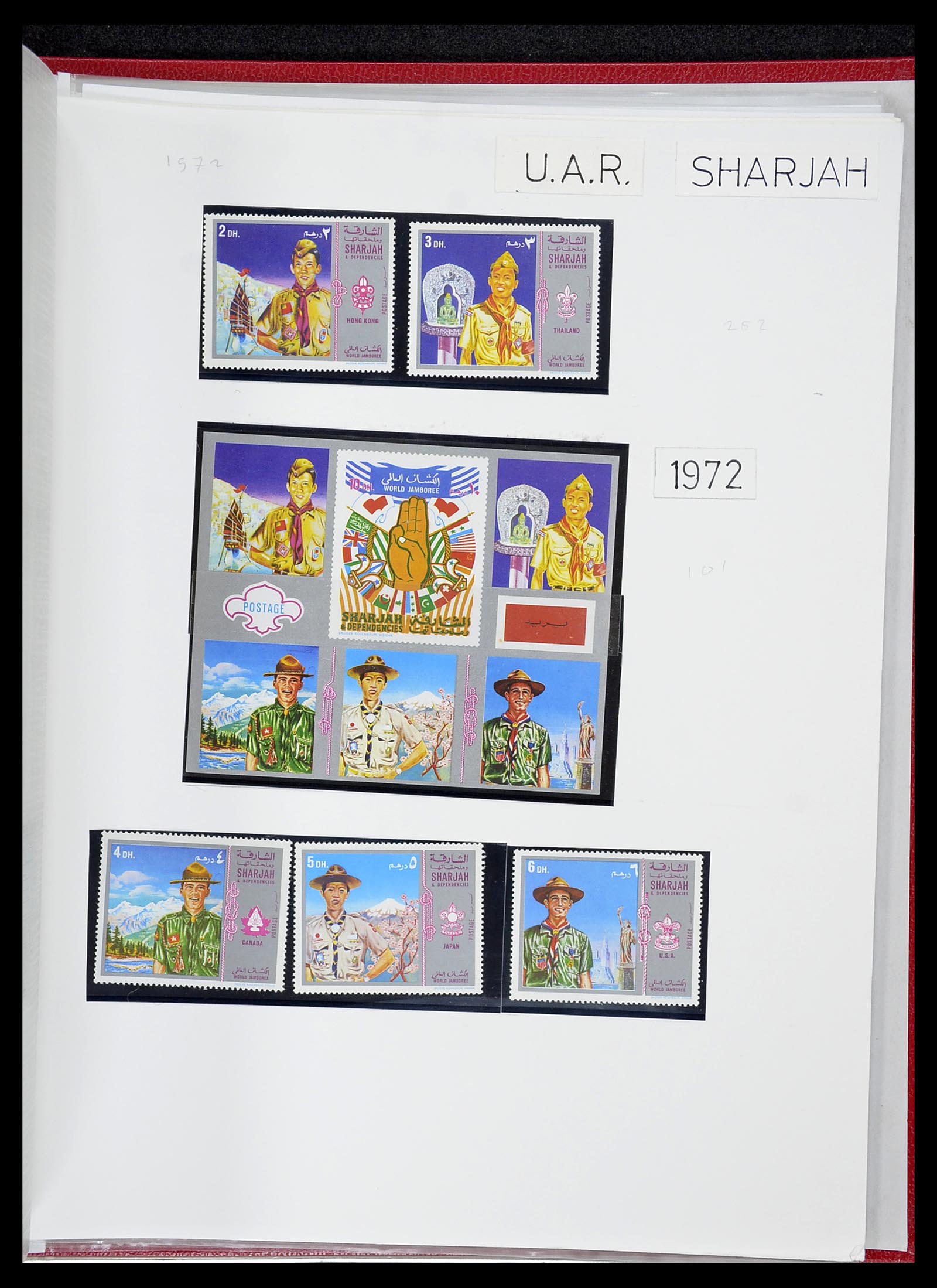 34516 045 - Postzegelverzameling 34516 Motief Scouting 1931-2007.