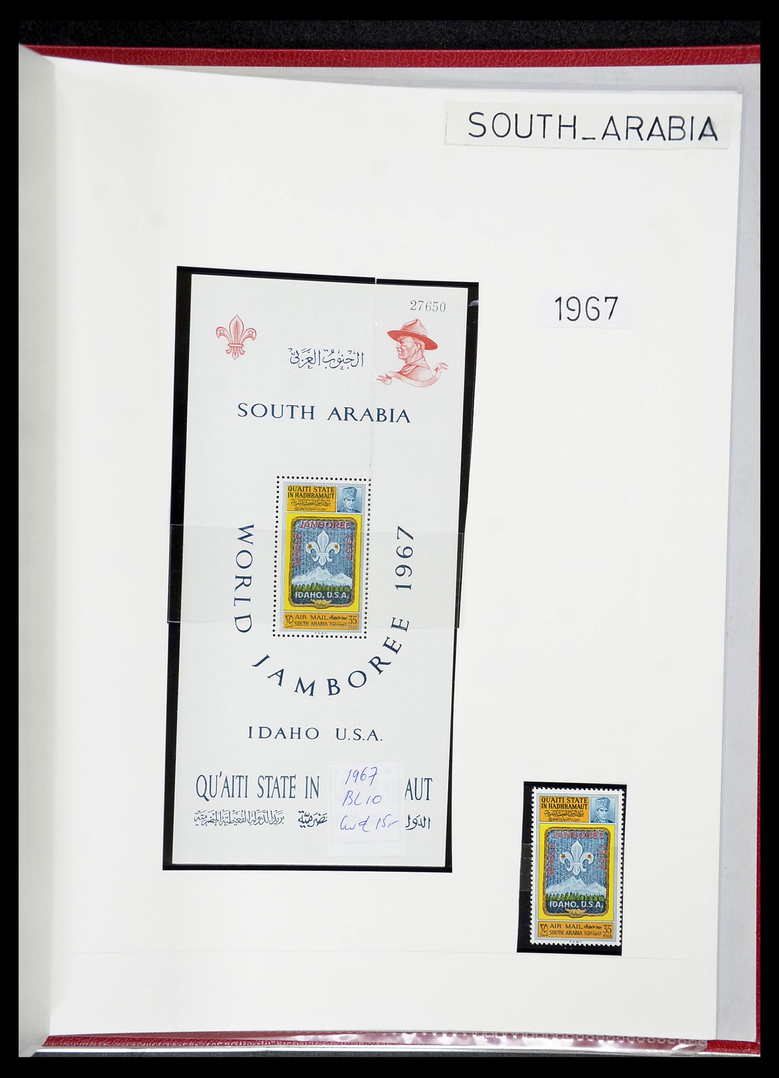 34516 048 - Postzegelverzameling 34516 Motief Scouting 1931-2007.