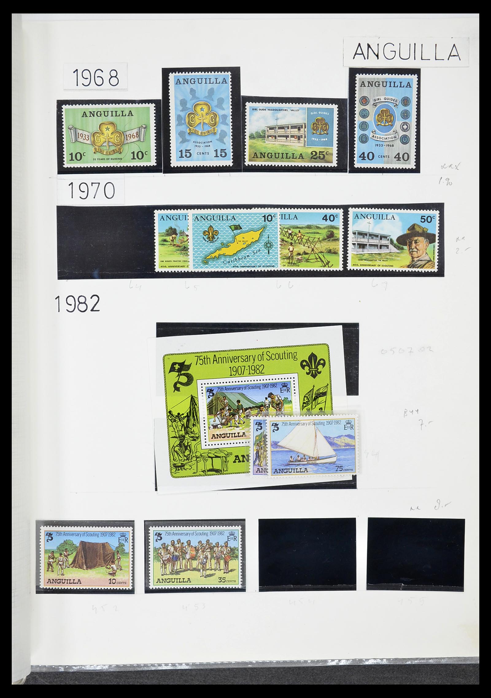 34516 049 - Postzegelverzameling 34516 Motief Scouting 1931-2007.