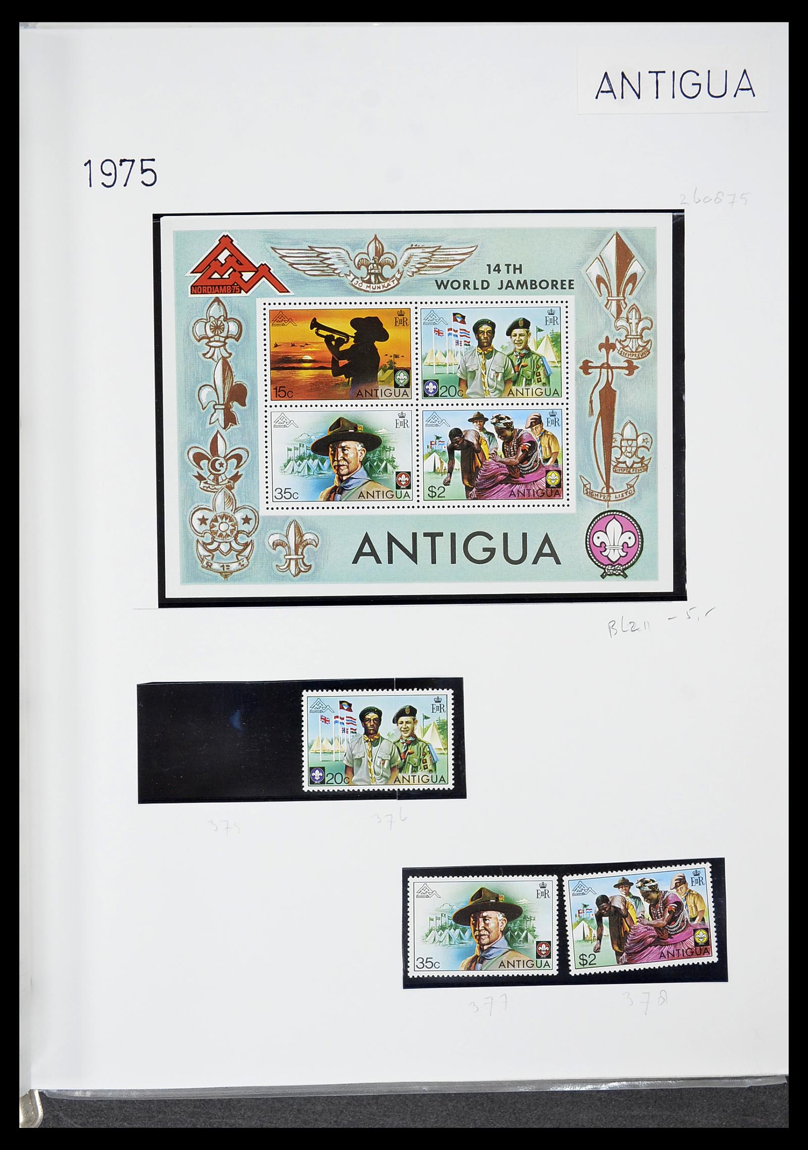 34516 050 - Postzegelverzameling 34516 Motief Scouting 1931-2007.
