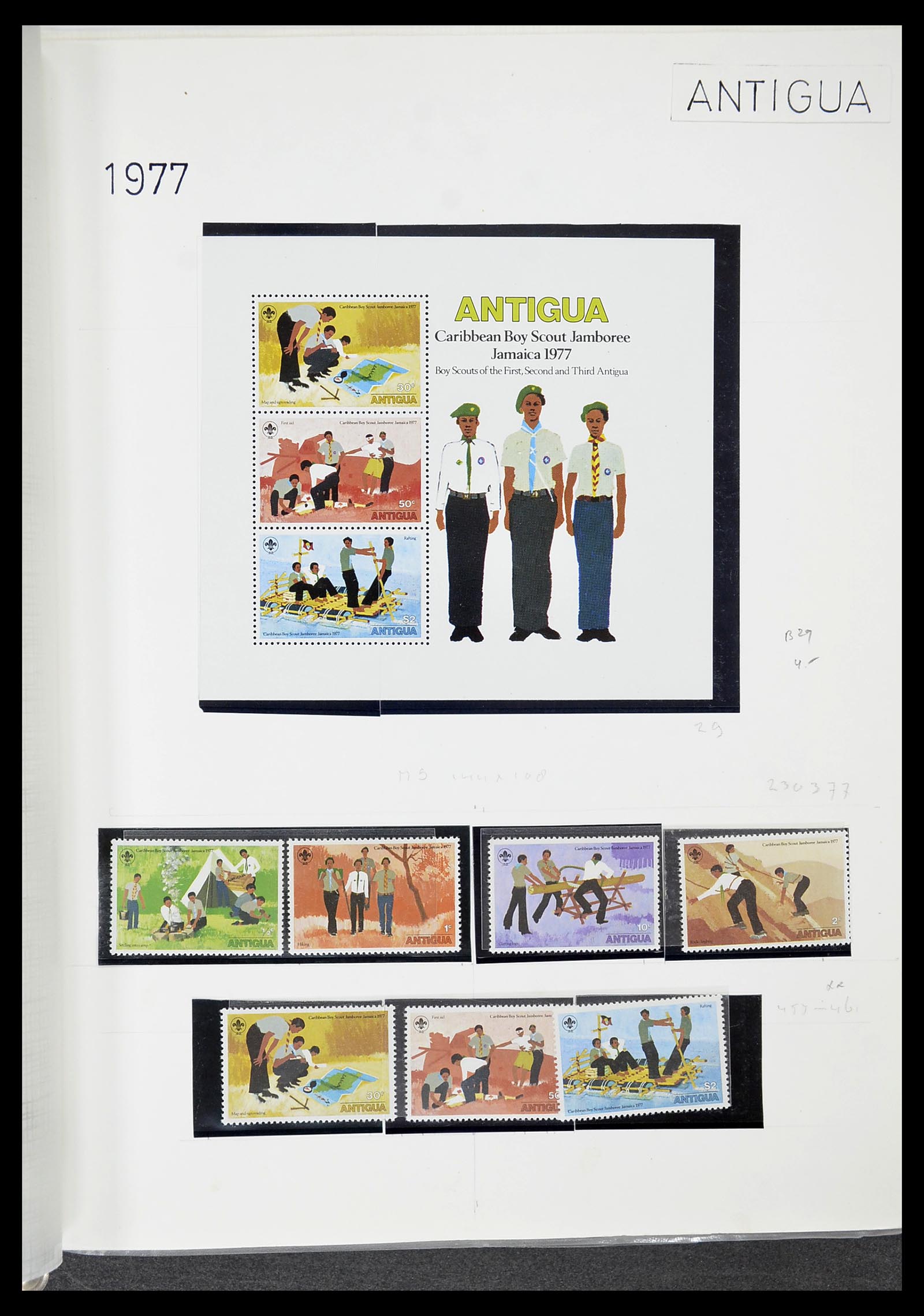 34516 051 - Postzegelverzameling 34516 Motief Scouting 1931-2007.