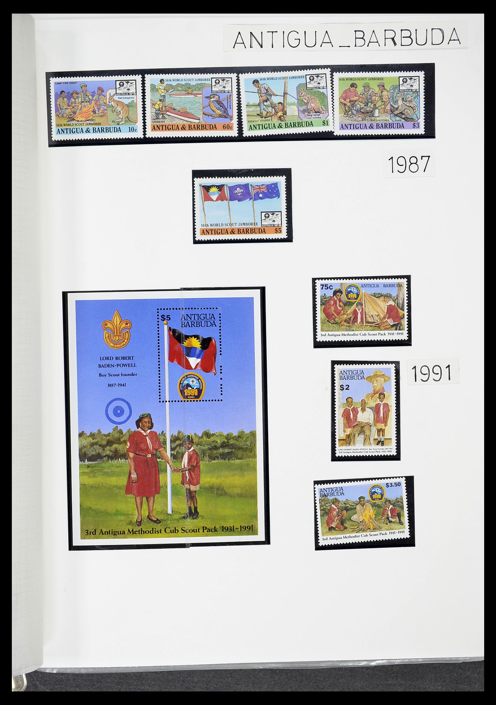 34516 053 - Postzegelverzameling 34516 Motief Scouting 1931-2007.