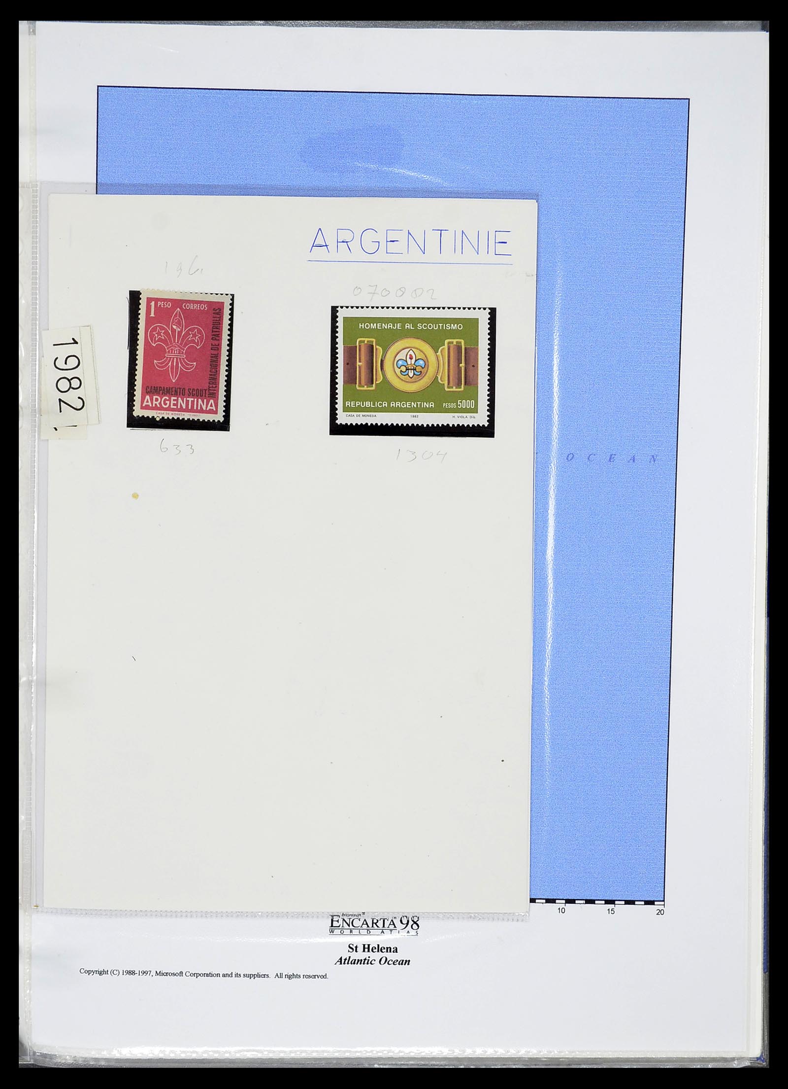 34516 055 - Postzegelverzameling 34516 Motief Scouting 1931-2007.