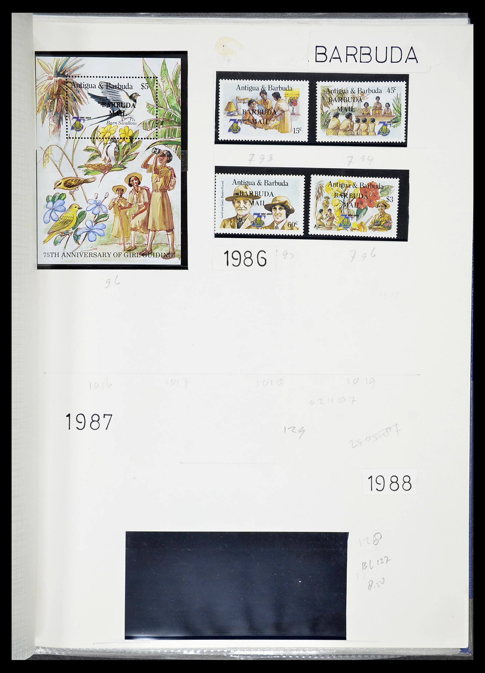 34516 058 - Postzegelverzameling 34516 Motief Scouting 1931-2007.
