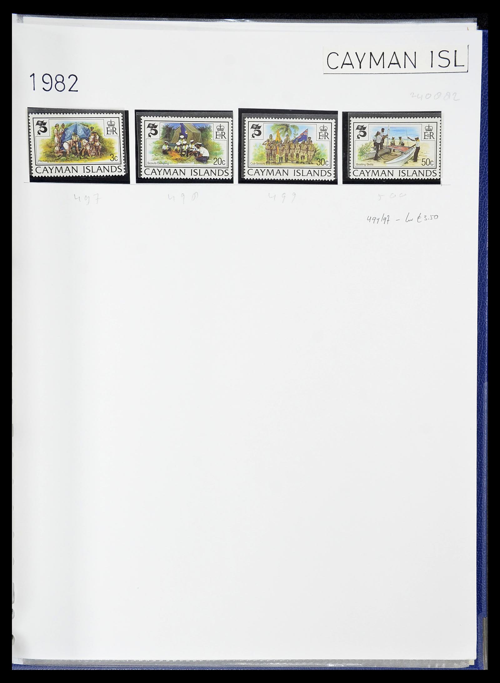 34516 064 - Postzegelverzameling 34516 Motief Scouting 1931-2007.