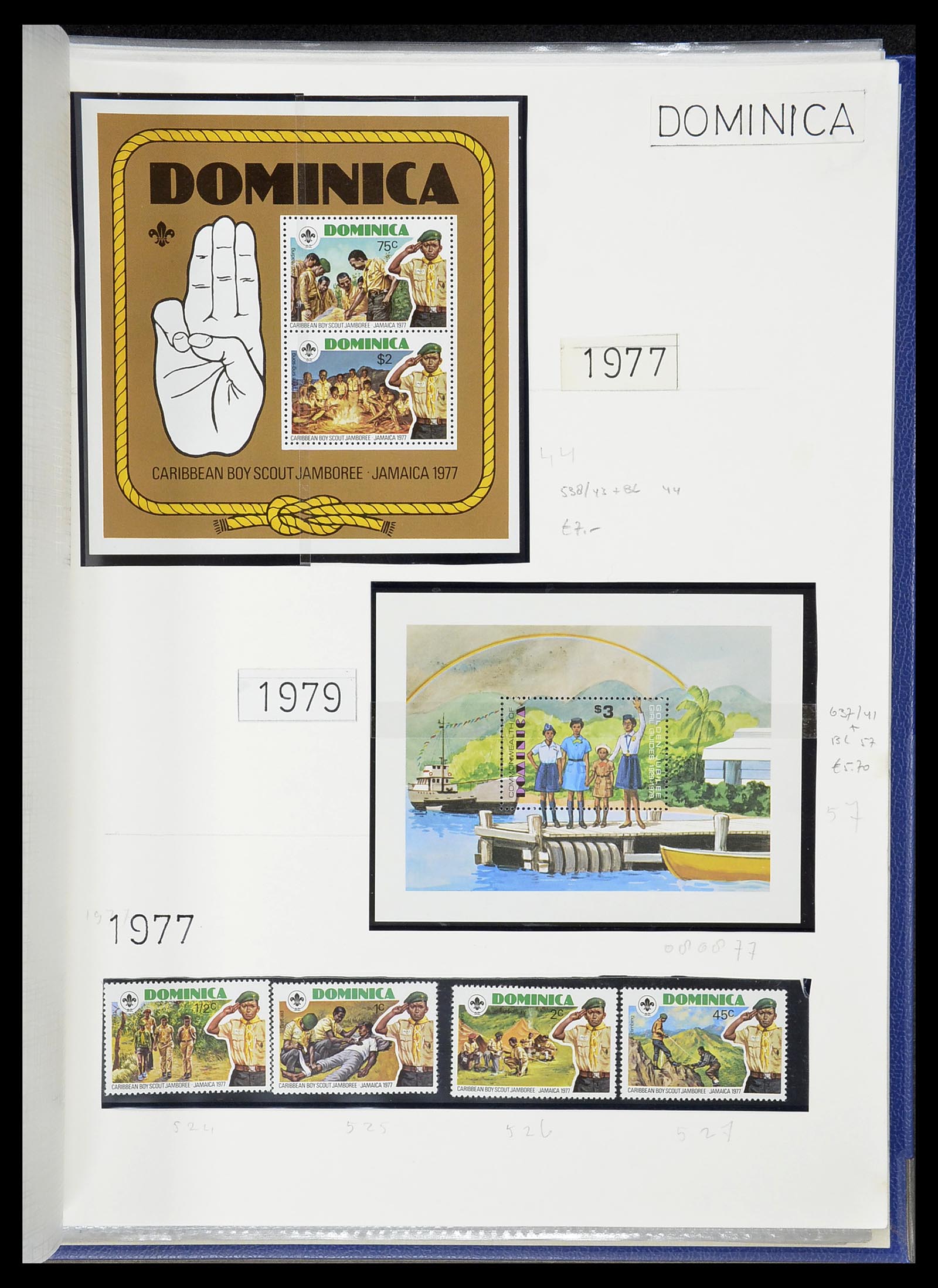 34516 070 - Postzegelverzameling 34516 Motief Scouting 1931-2007.