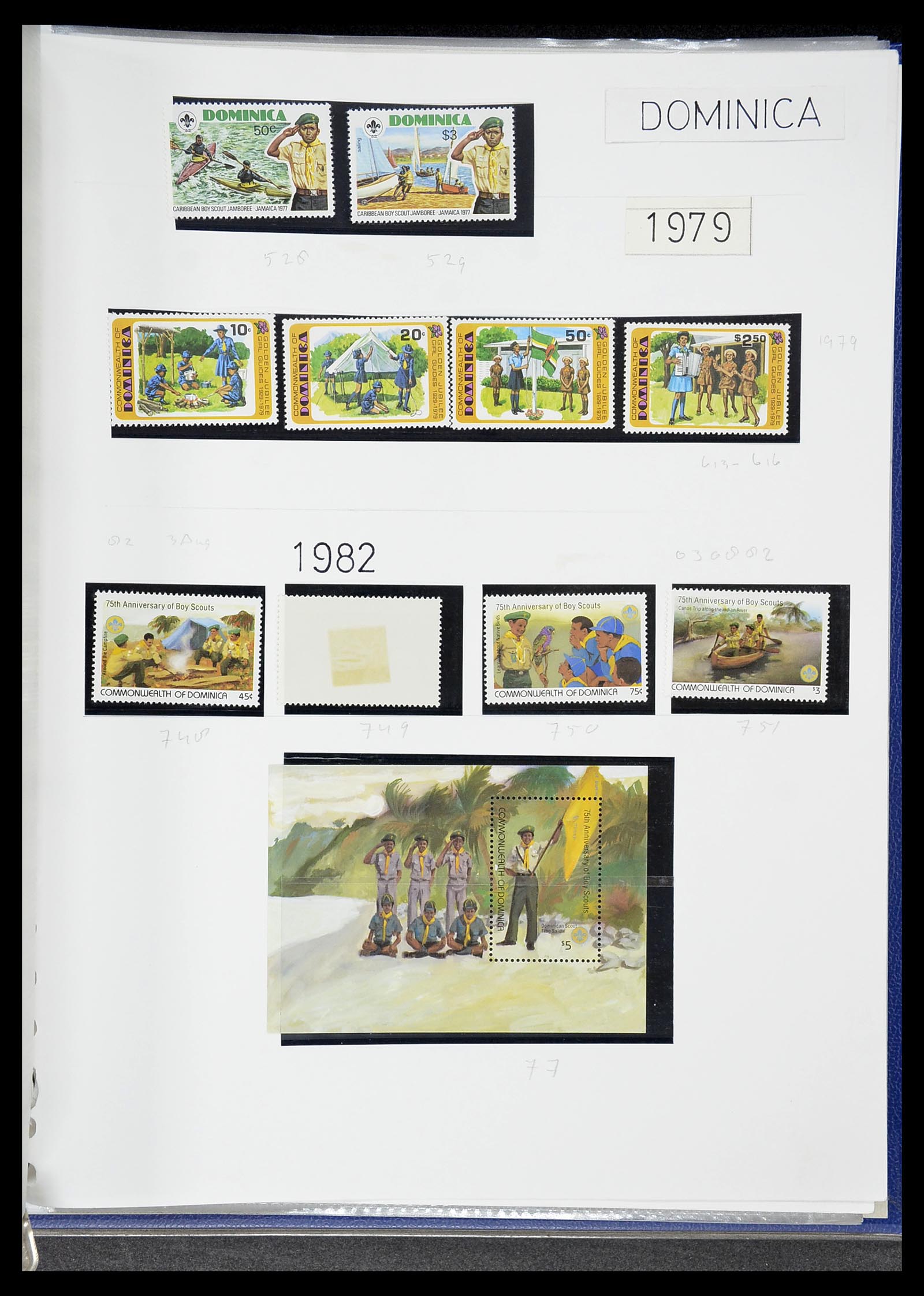 34516 071 - Postzegelverzameling 34516 Motief Scouting 1931-2007.