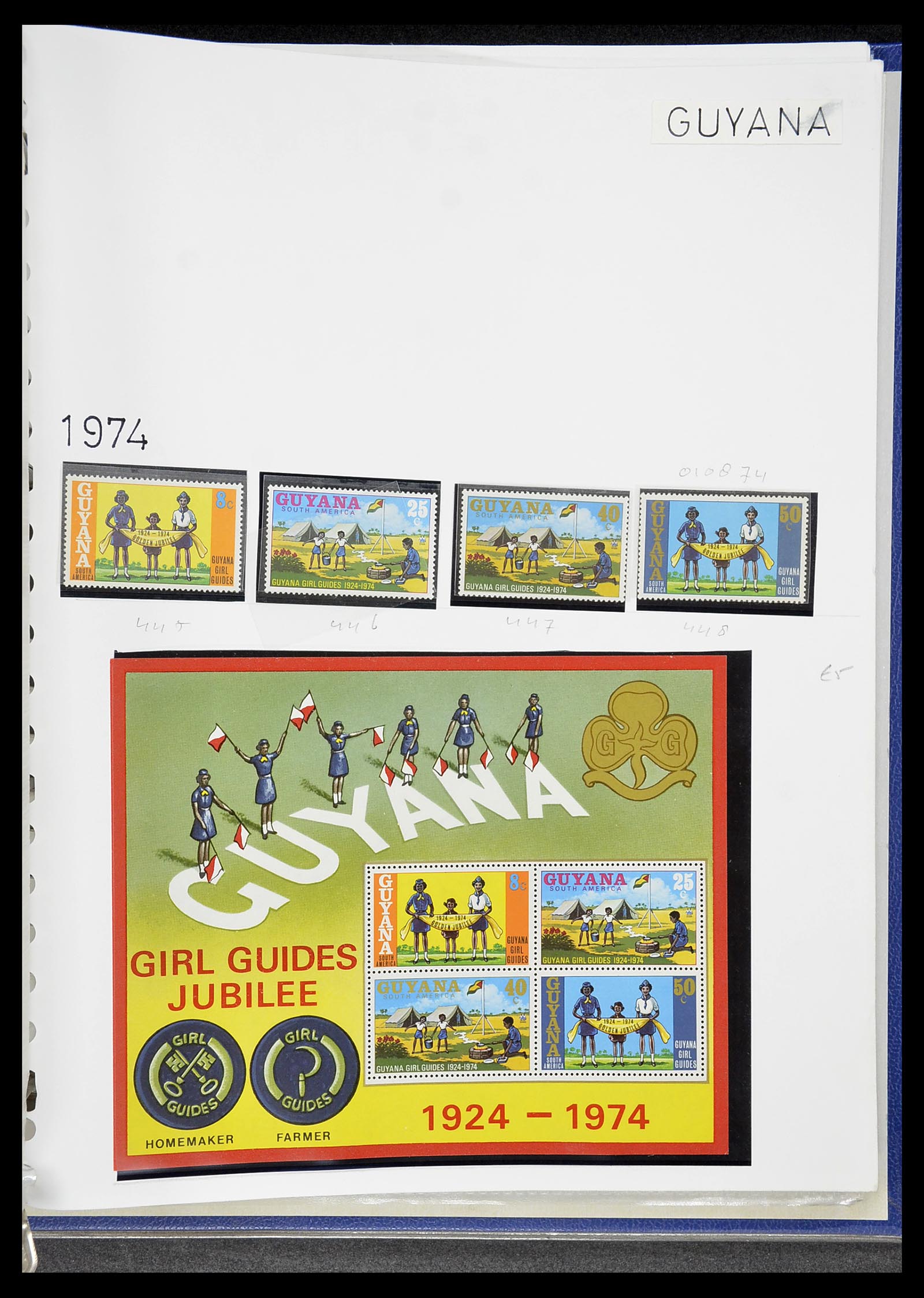 34516 076 - Postzegelverzameling 34516 Motief Scouting 1931-2007.