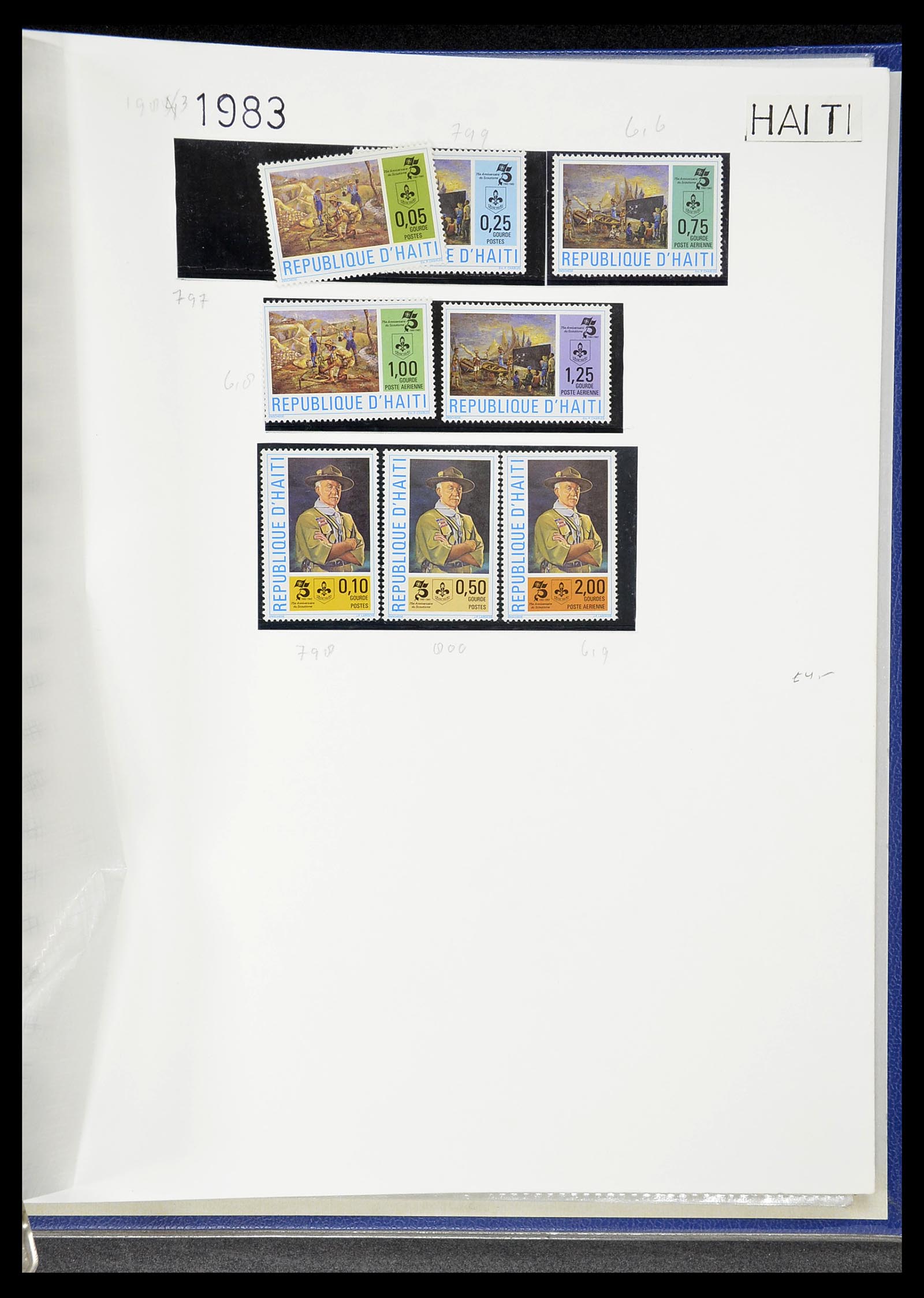 34516 078 - Postzegelverzameling 34516 Motief Scouting 1931-2007.