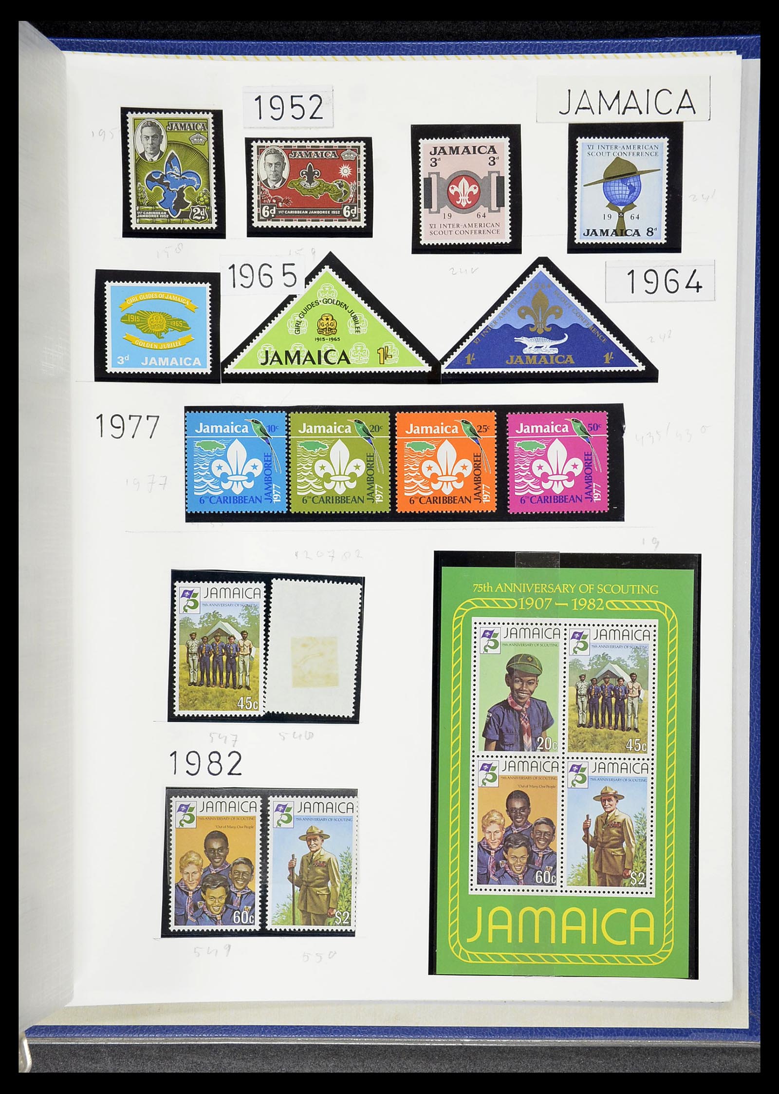 34516 079 - Postzegelverzameling 34516 Motief Scouting 1931-2007.