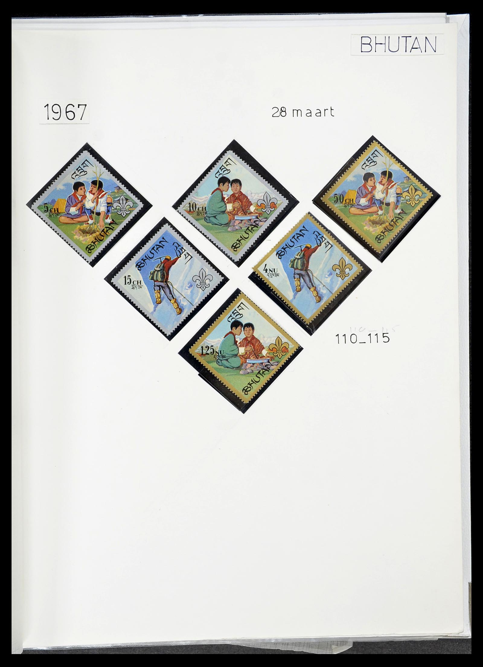 34516 085 - Postzegelverzameling 34516 Motief Scouting 1931-2007.