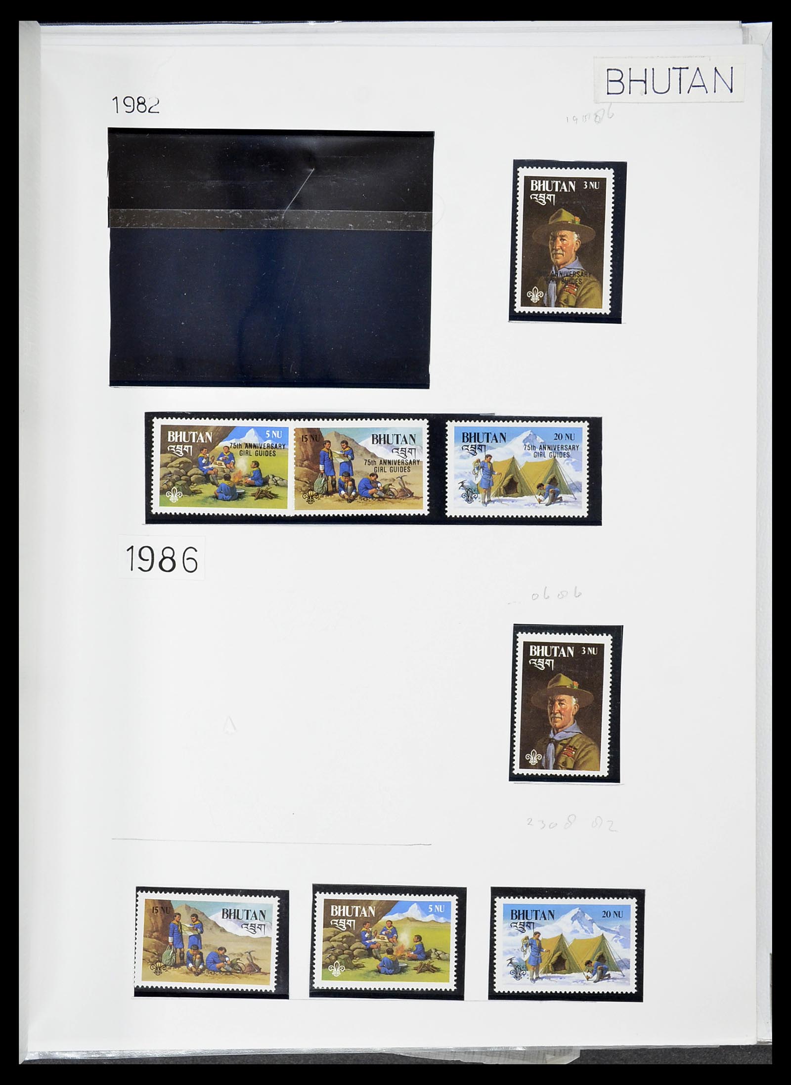 34516 086 - Postzegelverzameling 34516 Motief Scouting 1931-2007.